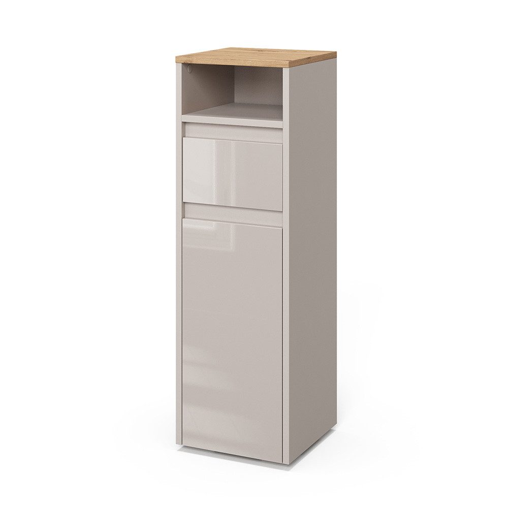 Vicco Midischrank Majest, Cashmere/Artisan, 30.2 x 96.3 cm mit Schublade und Tür (1-St)