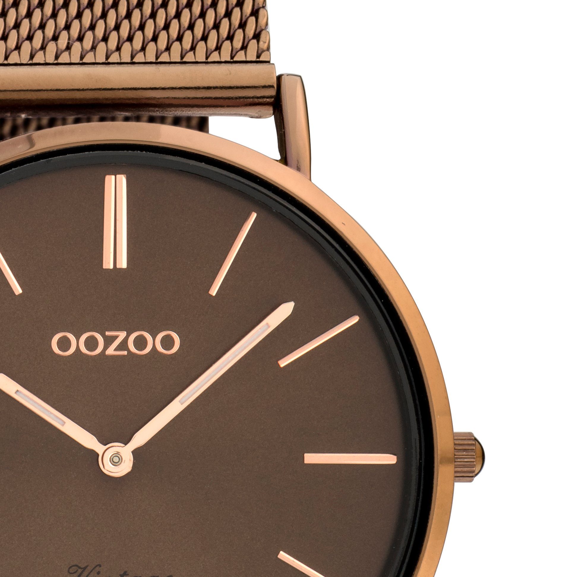 OOZOO Quarzuhr Vintage Damenuhr C20004 Coffee günstig online kaufen