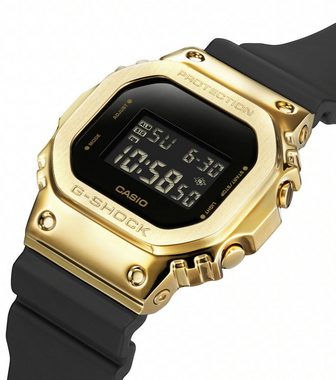 CASIO G-SHOCK Chronograph GM-5600G-9ER, Quarzuhr, Armbanduhr, Herrenuhr, retro,digital,bis 20 bar wasserdicht