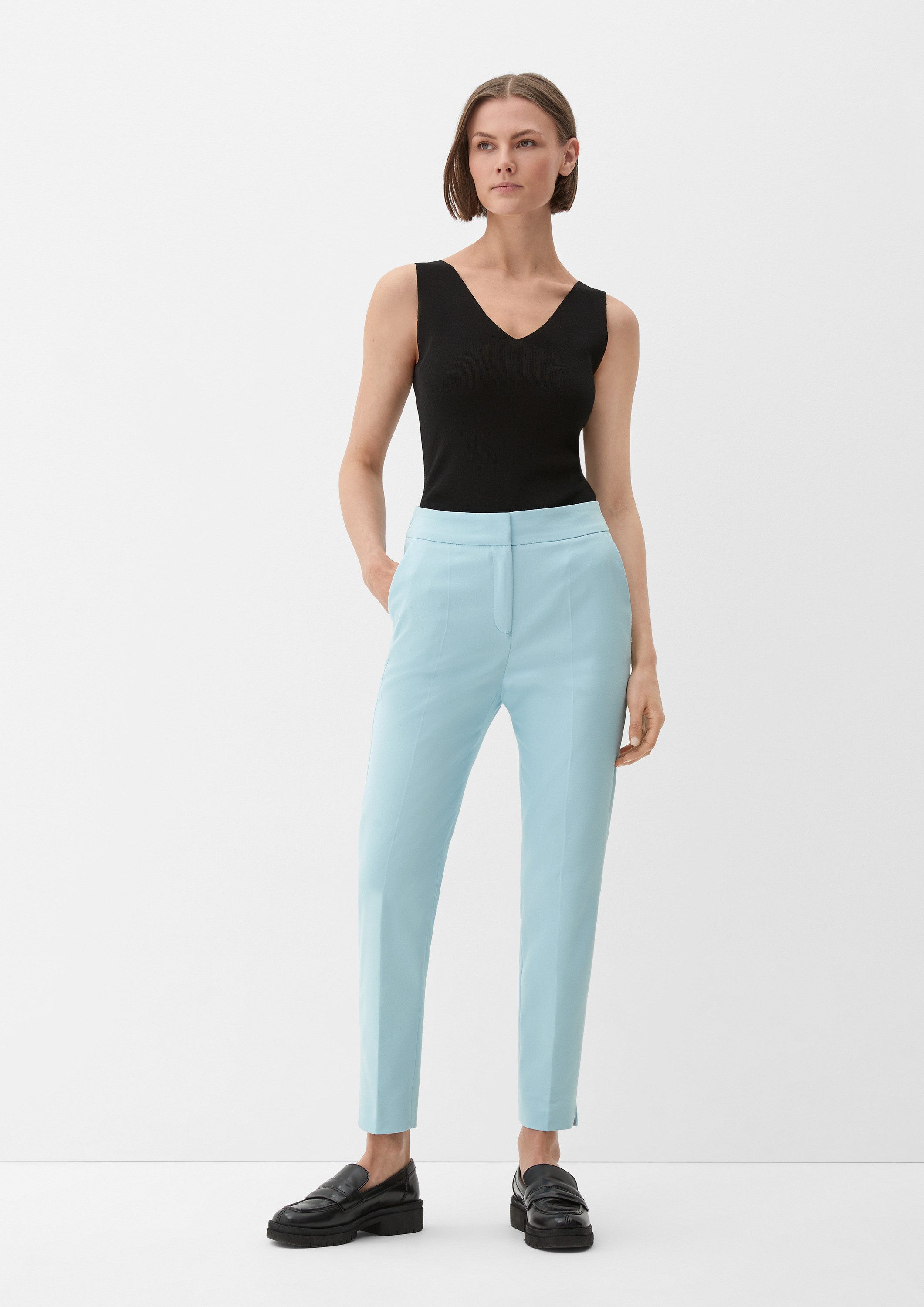 S.OLIVER PANTS 7/8 GREY/BLACK | Online Outlet