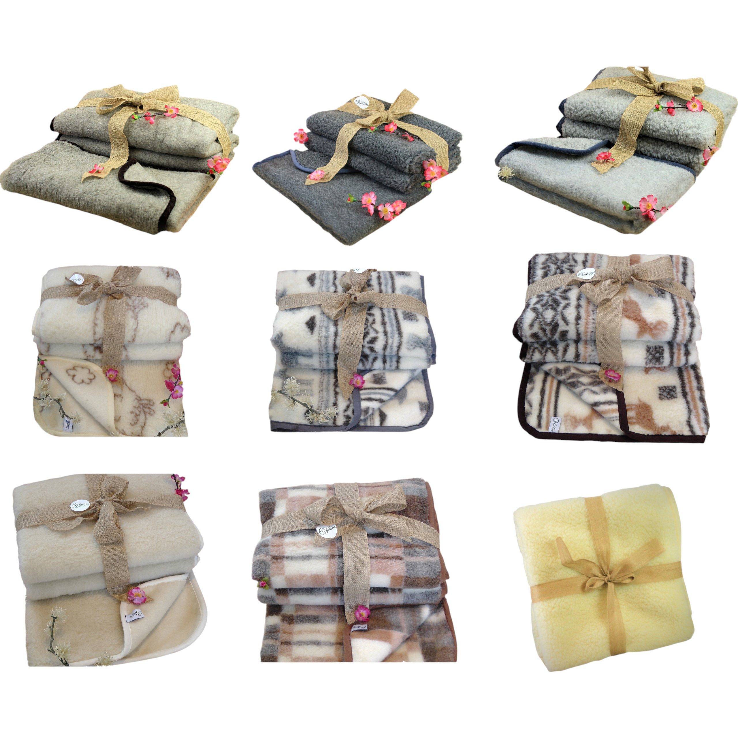 Sheep Dreams Naturhaarbettdecke Schafwolldecke 100% Merino Schurwolle (Elchbraun, 160cm x 200cm)