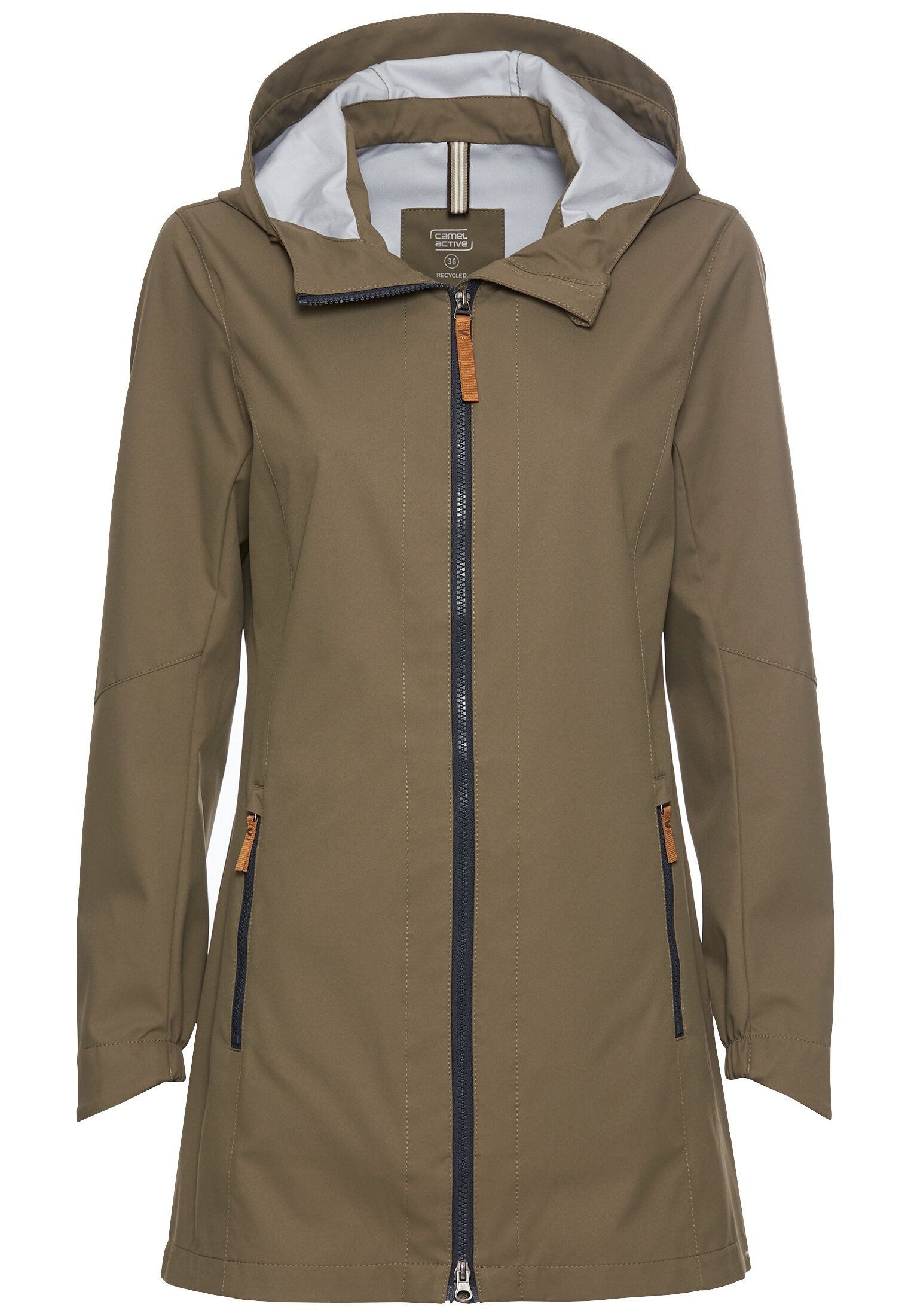 Softshelljacke aus recyceltem Polyester Langarm