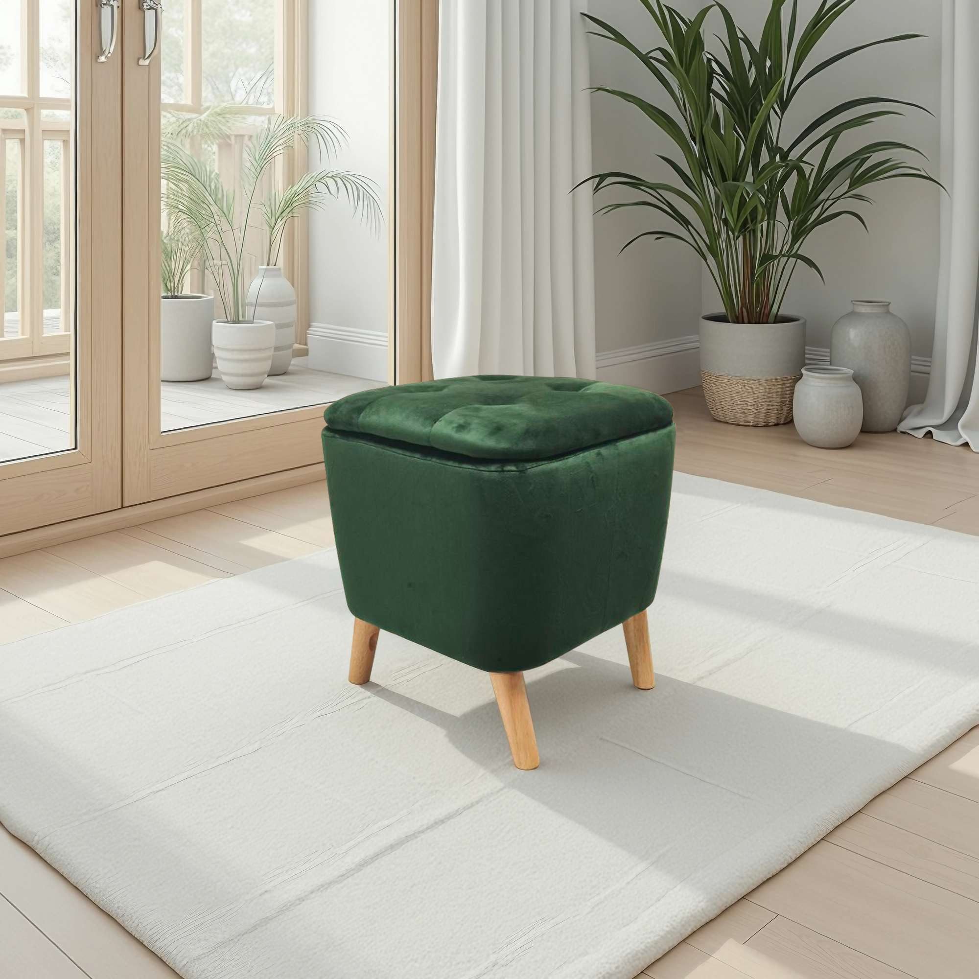WENKO Sitzhocker samtpouf mit Stauraum,klappbarem,Hocker mit günstig online kaufen