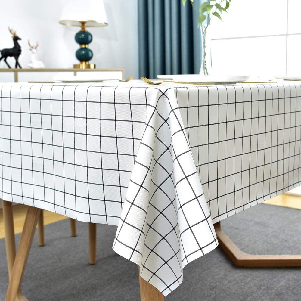 GelldG Tischdecke PVC Tischdecke Kunststoff Cloth Cover Dining Table Table Waterproof