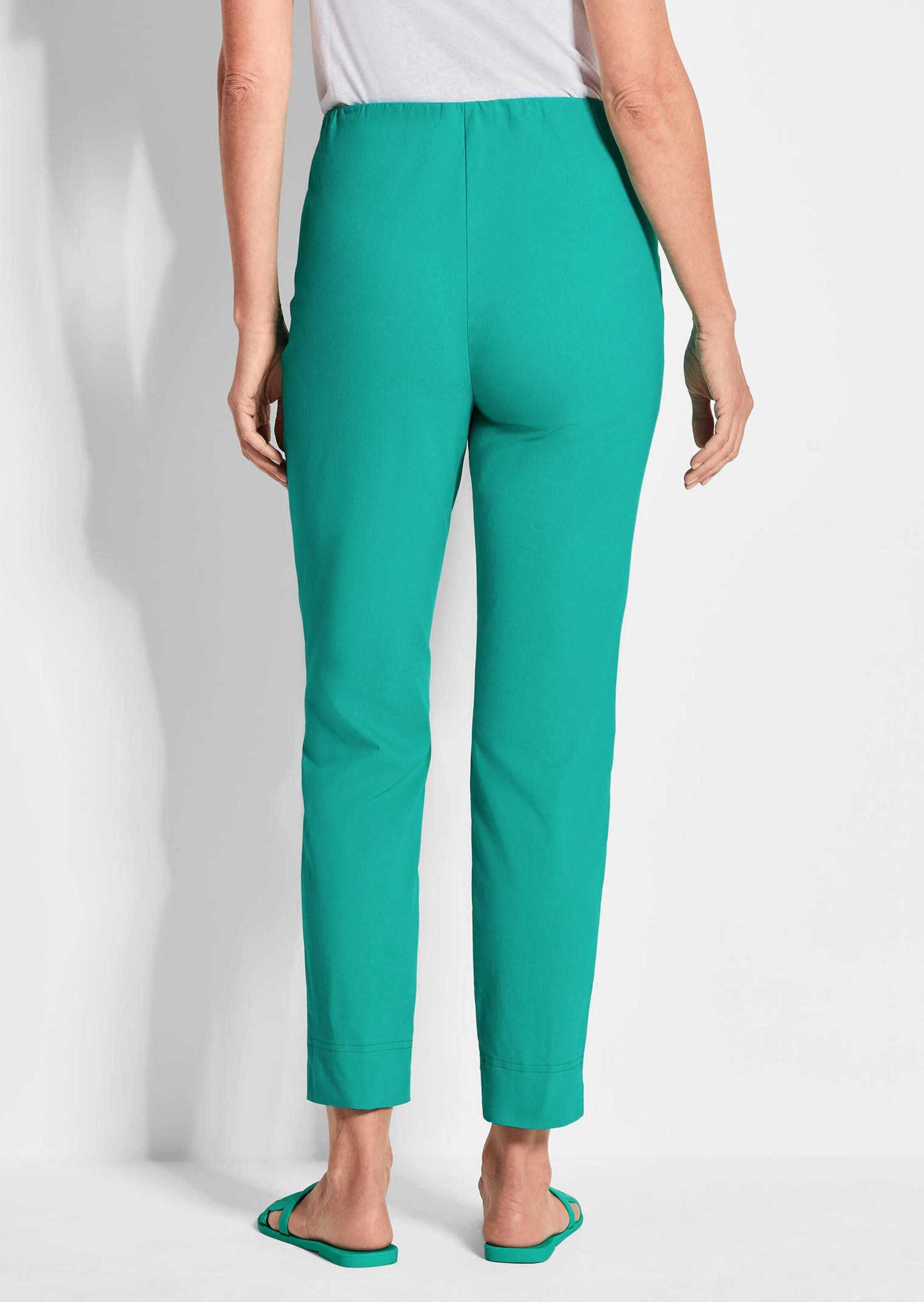 GOLDNER 7/8-Caprijeans Kurzgröße: Komfortable 7/8-Slim Fit Hose mit Schlupfbund und Stretchanteil