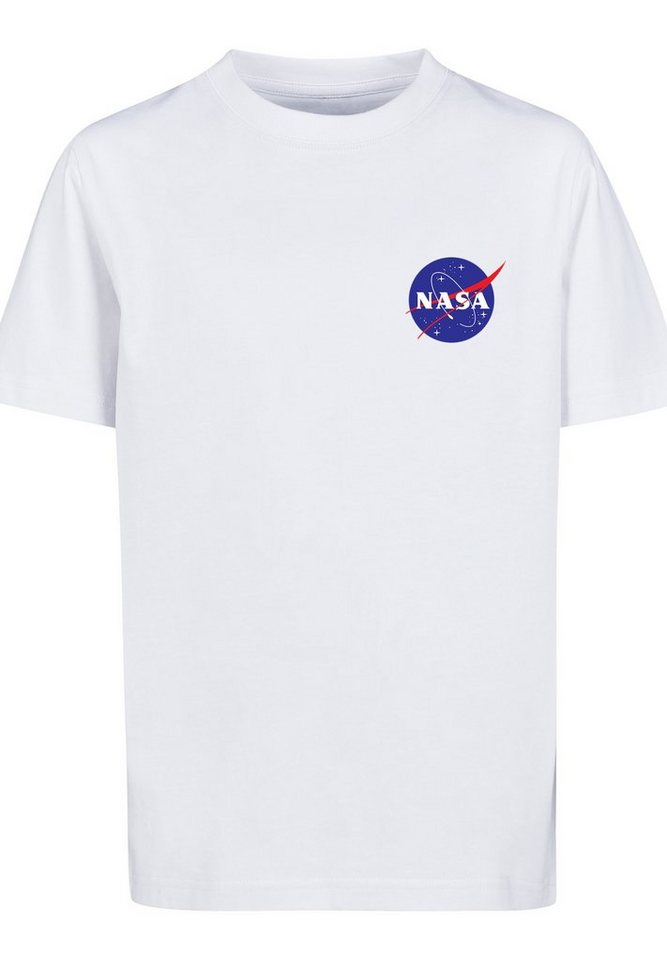 F4NT4STIC T-Shirt NASA Classic Insignia Chest Logo White Unisex Kinder,Premium  Merch,Jungen,Mädchen,Bedruckt