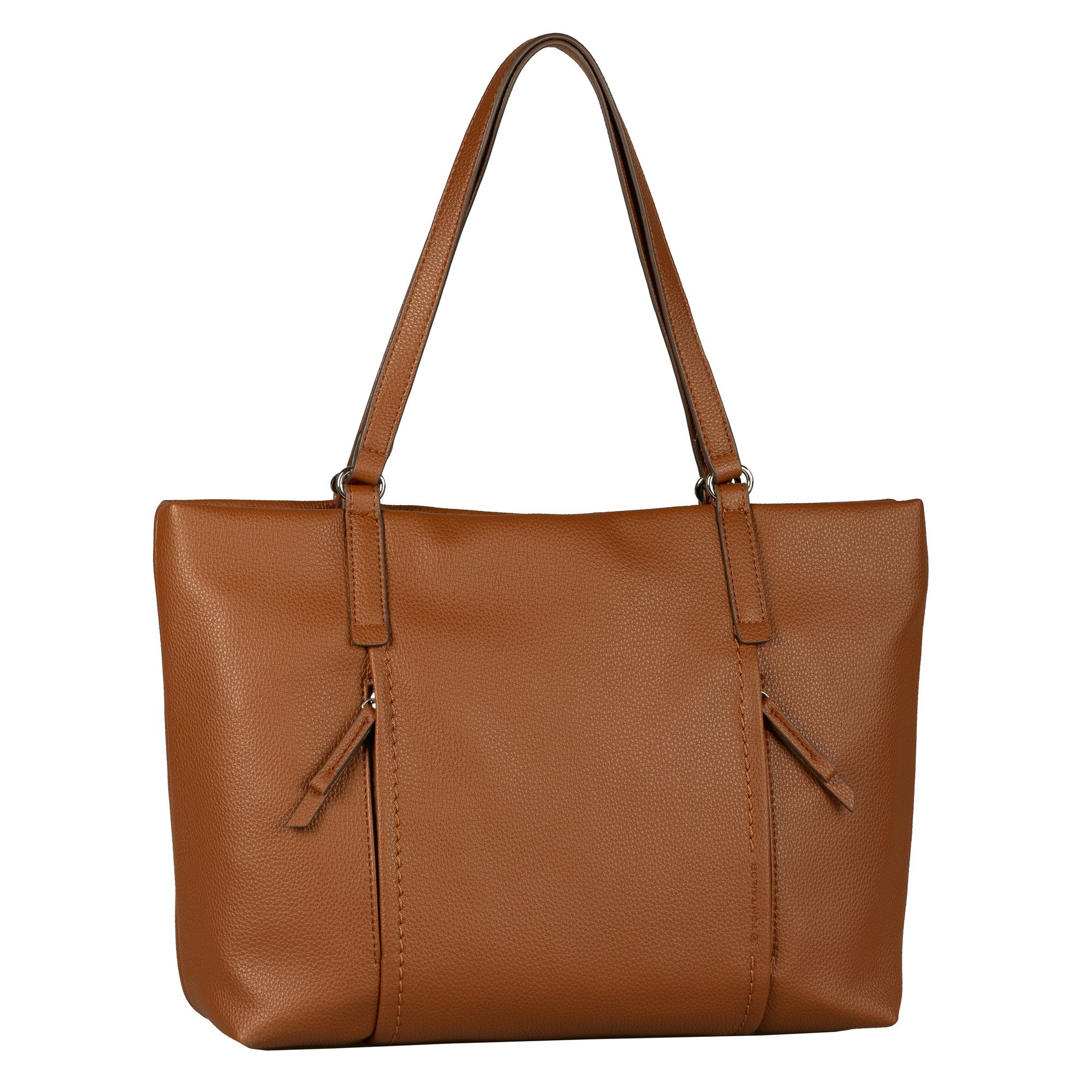 TOM TAILOR Shopper Beca, aus hochwertigem Kunstleder mit funktionalen Details