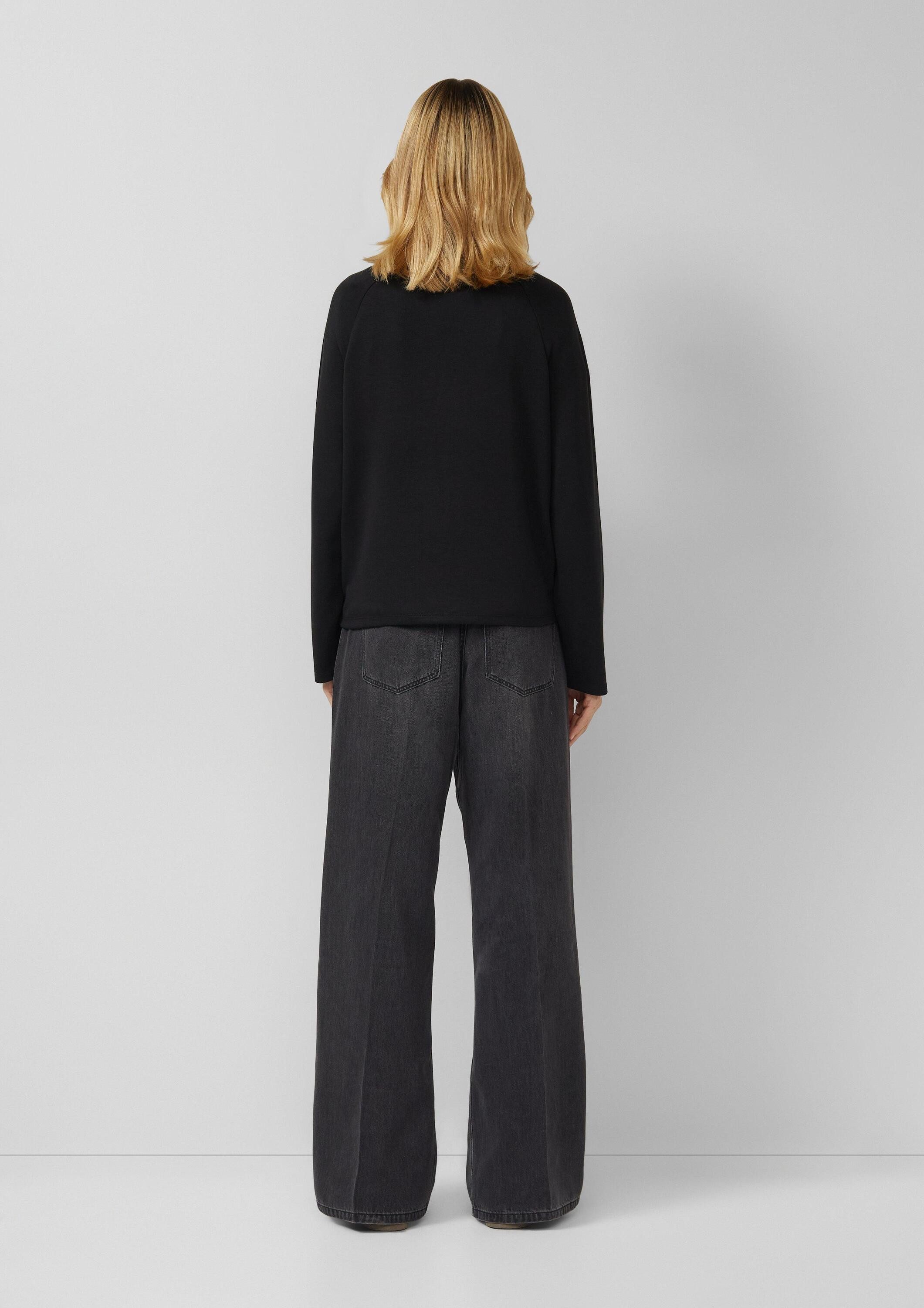 s.Oliver Sweatshirt Sweatshirt Sweatshirt aus Viskosemix im Relaxed Fit