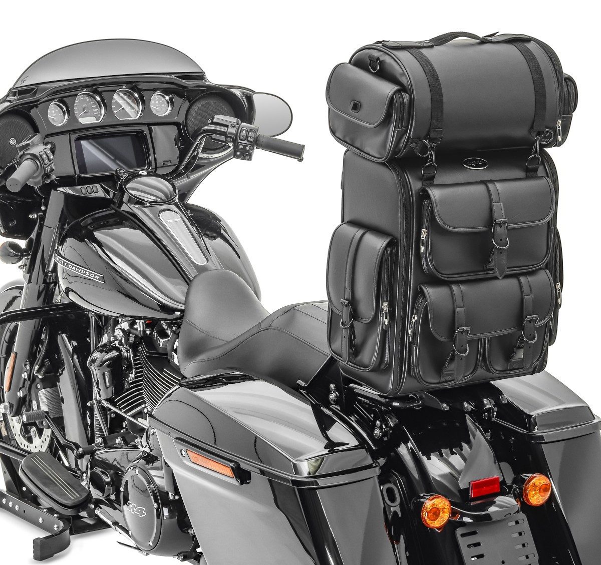 Craftride Reisetasche Sissybar CSL + Hecktasche LX für Indian Scout / Sixty 15-23 mit Gepäck