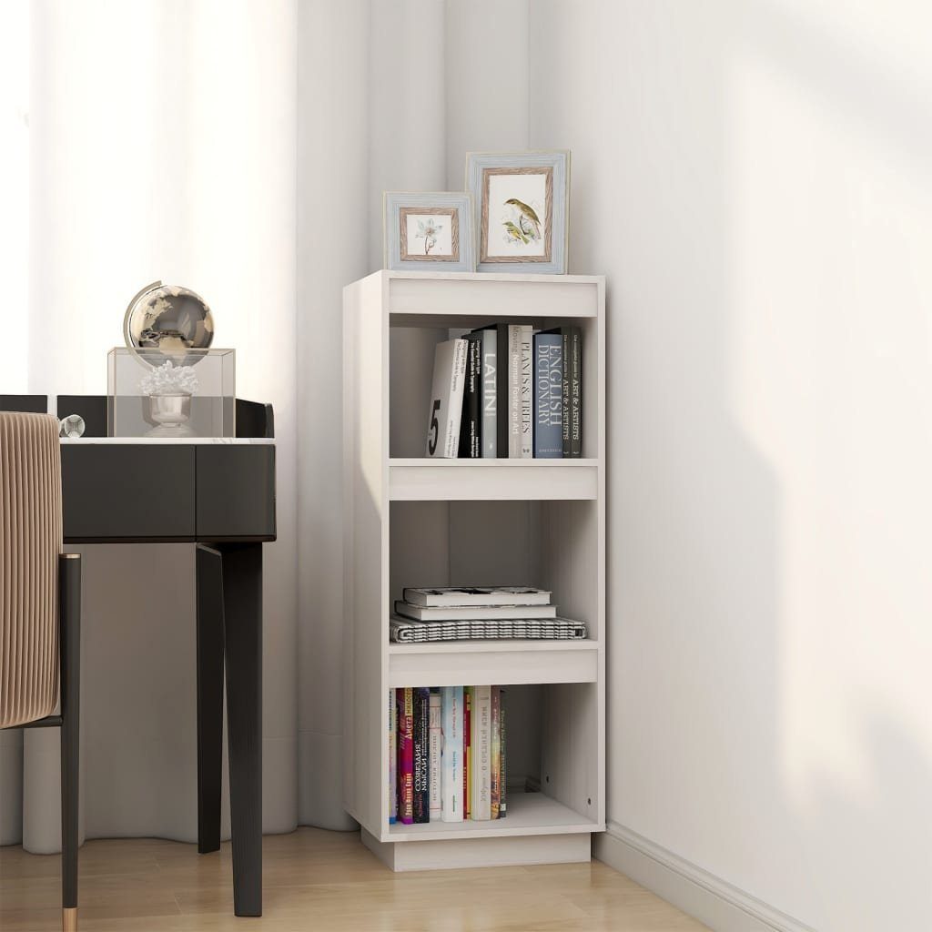 Weiß Kiefer Bücherregal/Raumteiler Bücherregal cm Massivholz 40x35x103 furnicato