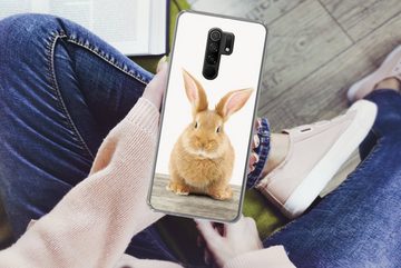 MuchoWow Handyhülle Kaninchen - Babykaninchen - Tiere - Kinder - Mädchen - Jungen, Phone Case, Handyhülle Xiaomi Redmi 9, Silikon, Schutzhülle