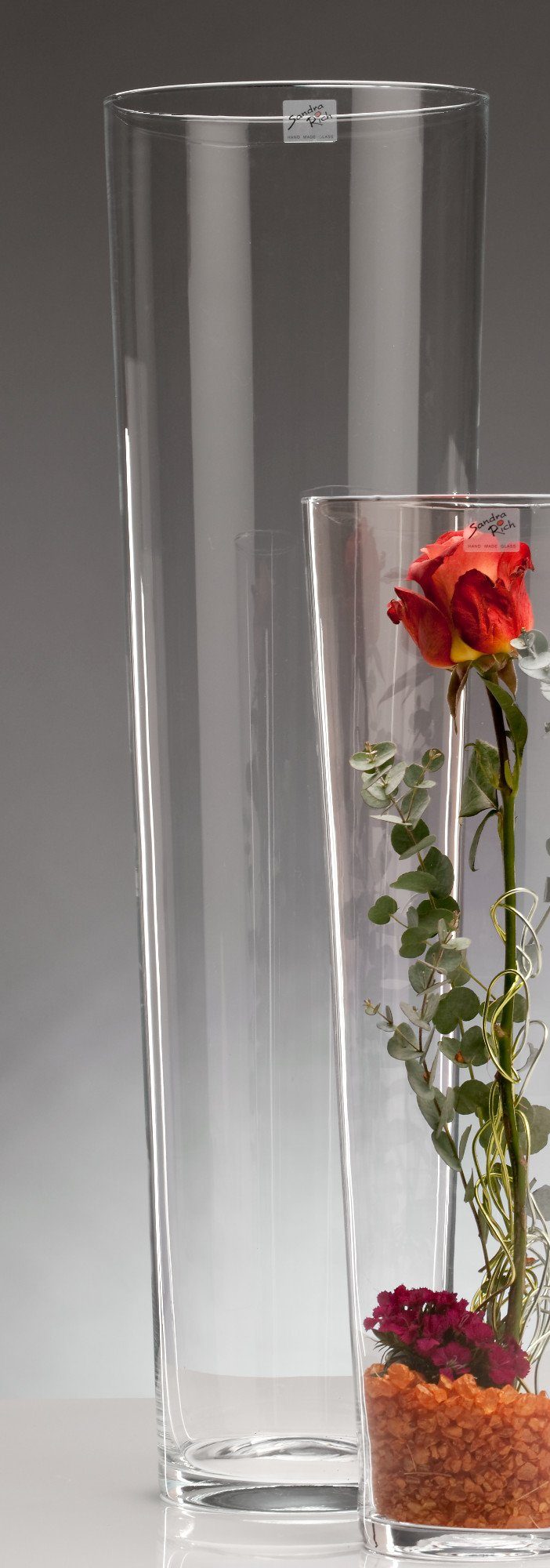 Sandra Rich Dekovase Glasvase Conical klar konisch - hot cut