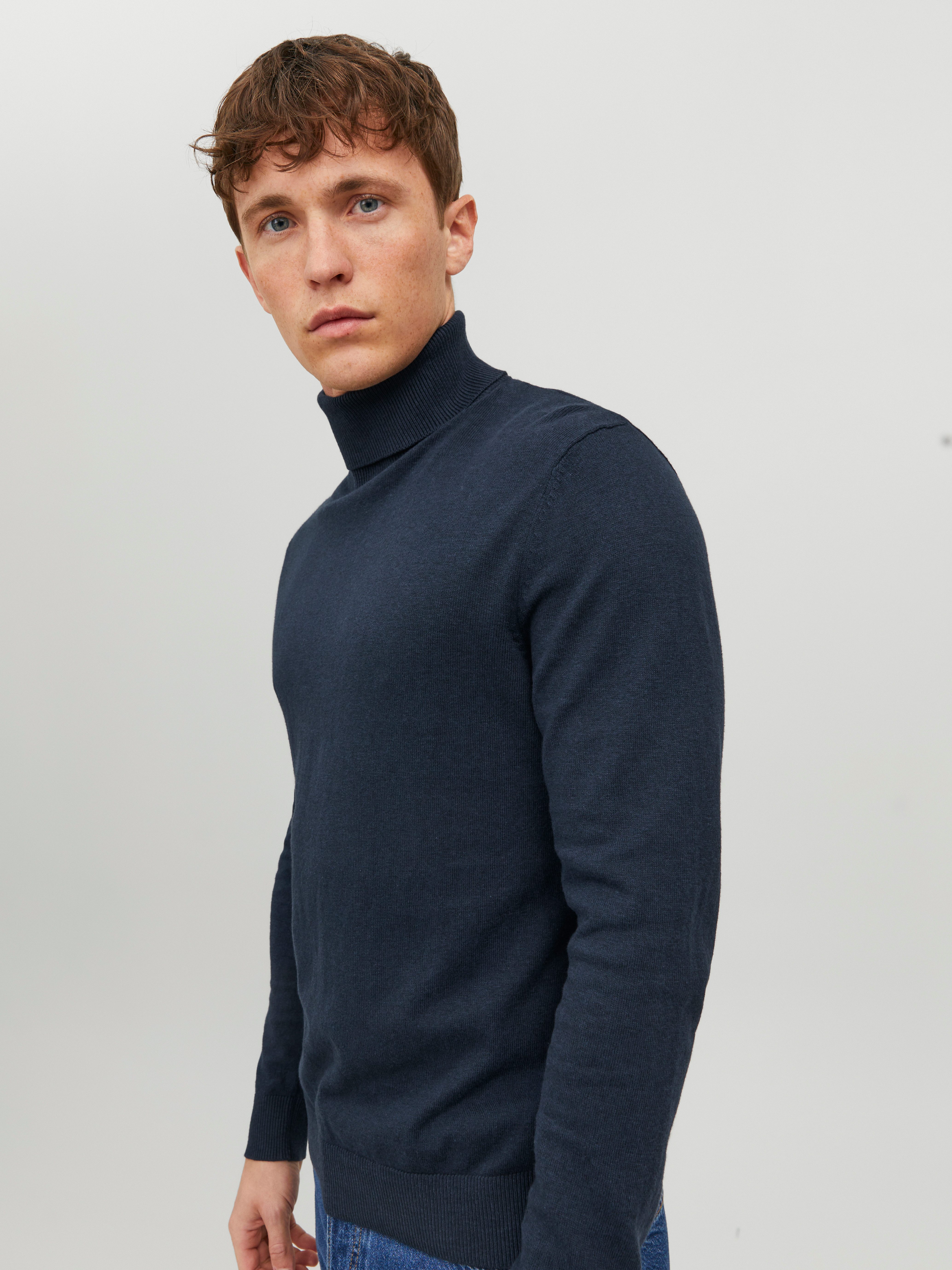 Jack & Jones Rollkragenpullover JJEEMIL KNIT ROLL NECK NOOS Baumwollmischung, regular fit