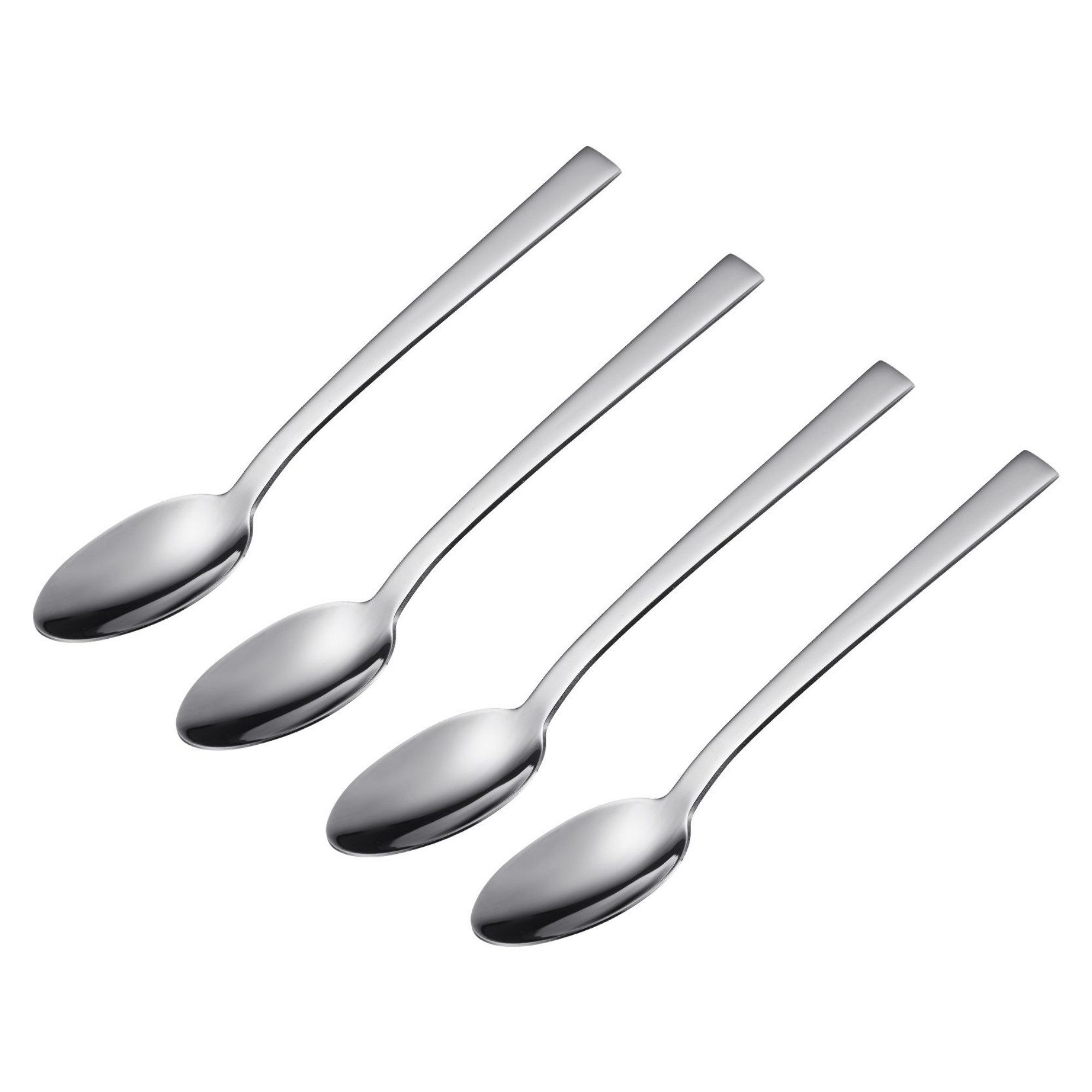 Thiru Kaffeelöffel 4er Set aus rostfreiem Edelstahl 18/10 mit polierter Oberfläche (4 Stück), 4er Set