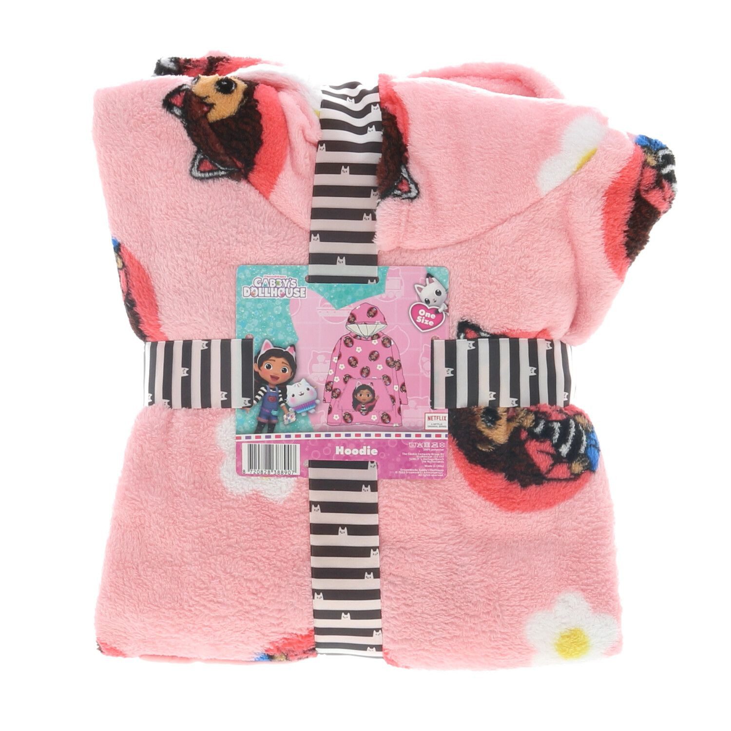 Dreamworks Gabby’s Dollhouse Hoodie -Decke Gemütlicher Schutz für kleine Helden