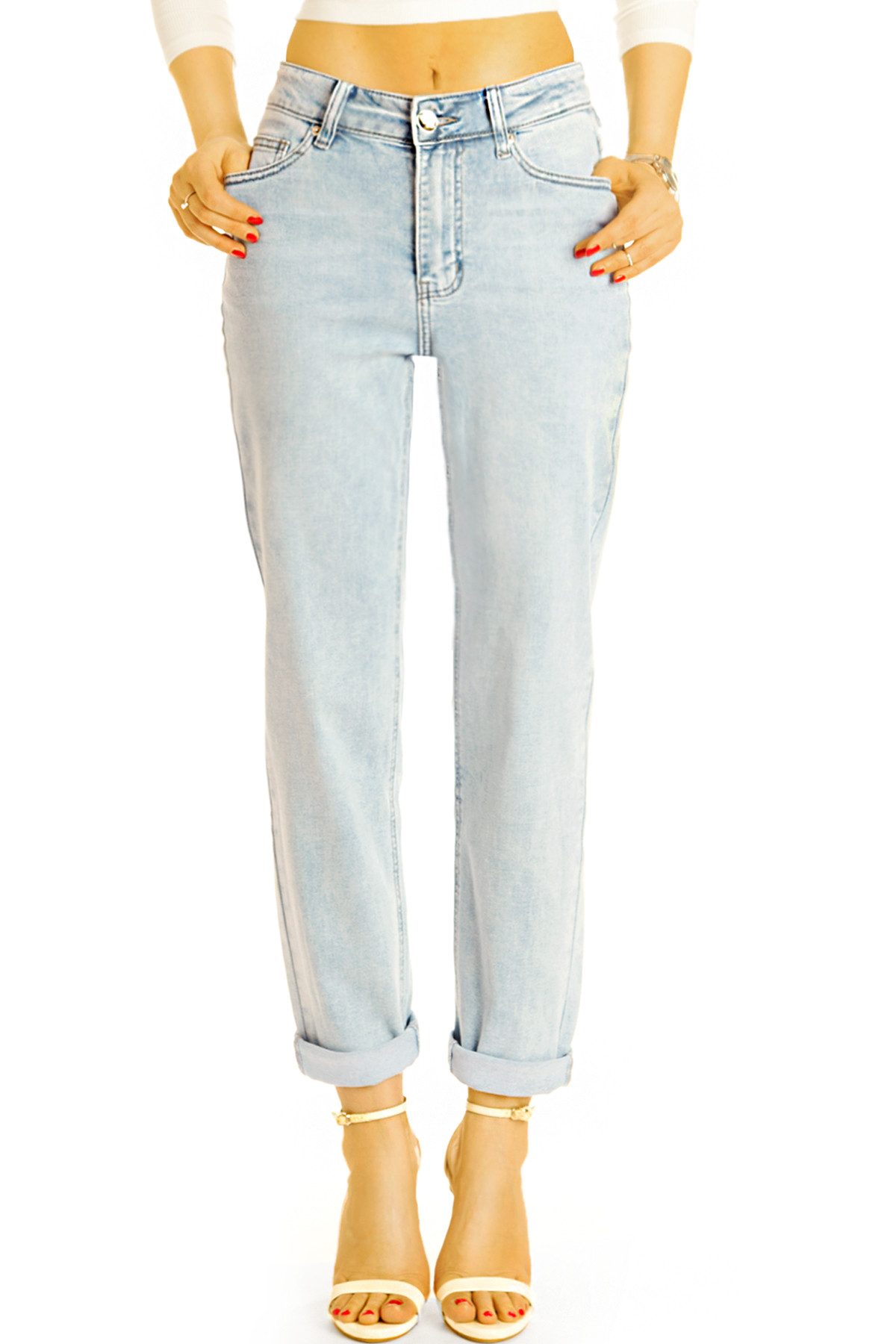 be styled Mom-Jeans High waist Jeanshose Mom Fit hohe Boyfriend Jeans Hose - Damen - j41k