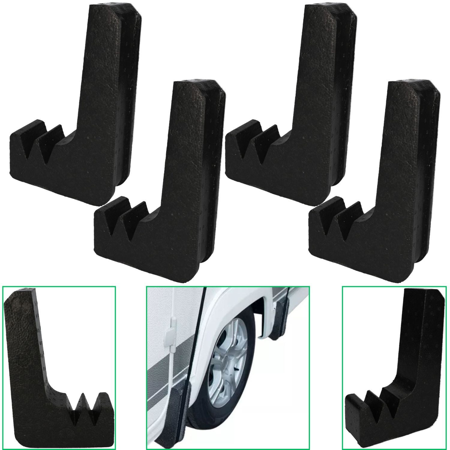 Cartrend Wohnwagenschutzhülle 4x Caravan Kantenschutz Set Schutzecken Styropor