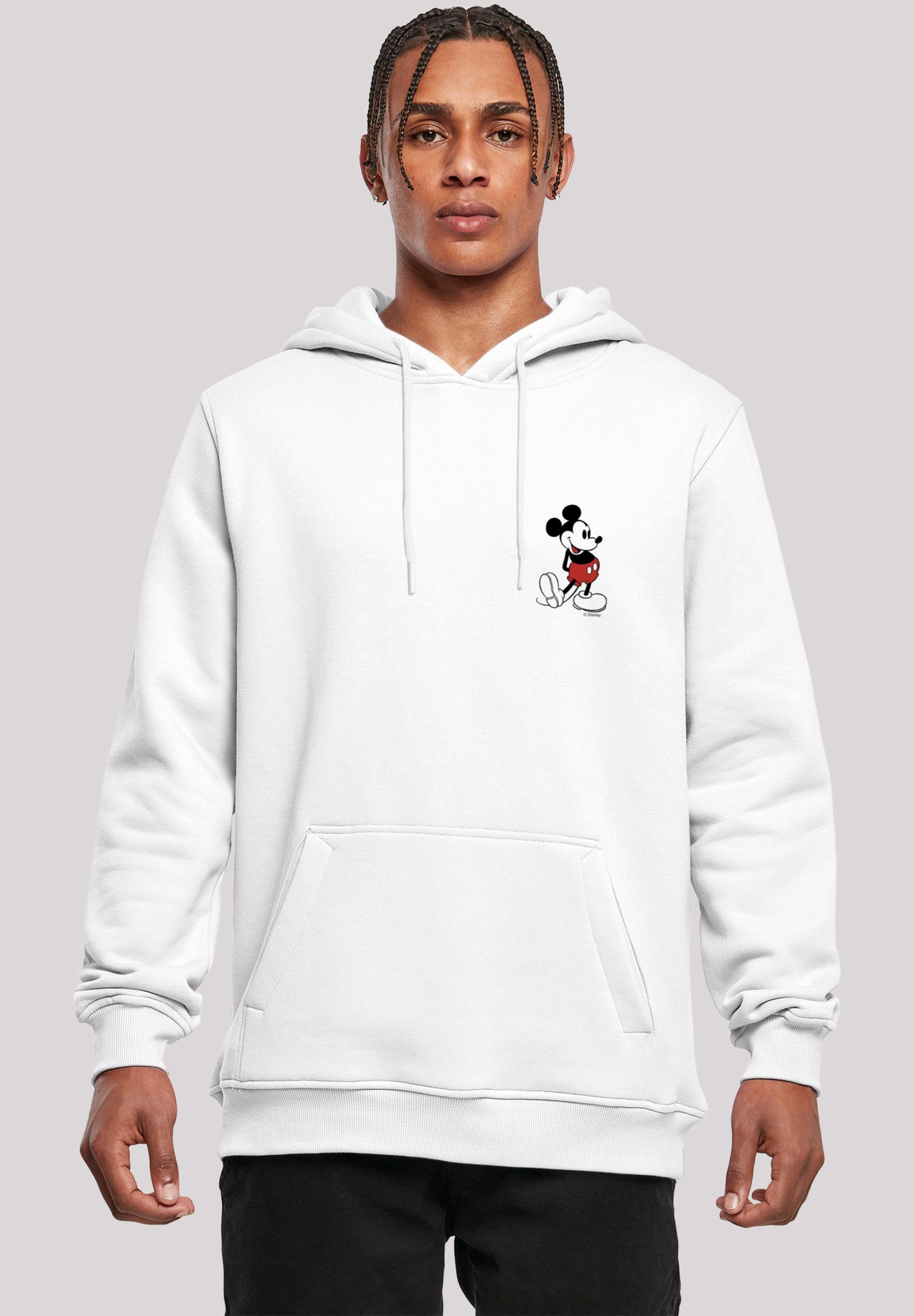 F4NT4STIC Sweatshirt Disney Mickey Kängurutasche Kickin Mouse und Herren,Premium Merch,Slim-Fit,Kapuzenpullover,Bedruckt, Retro Kapuze Verstellbare Pocket geräumige