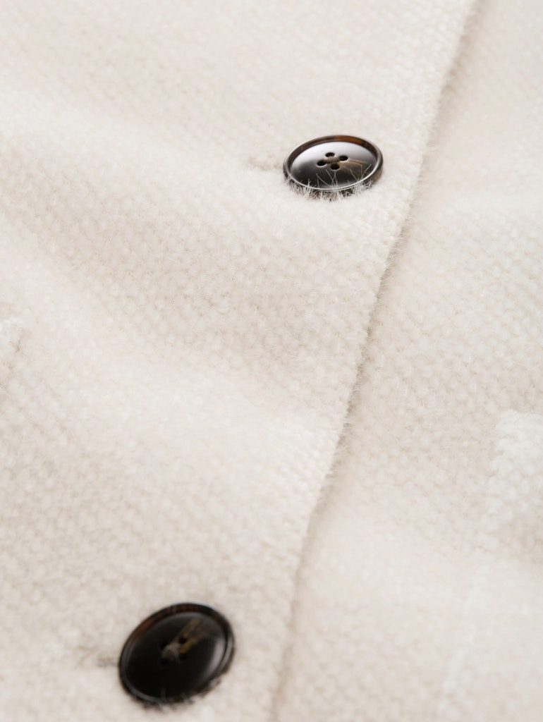 TOM TAILOR Blouson structured wool look jacket structure beige melange günstig online kaufen