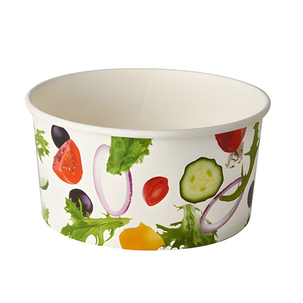 PAPSTAR Einwegschale Salatschalen, Pappe To Go 1 l Ø 15 cm, 7,5 cm Salad 45 Stk, Pappe, beschichtet