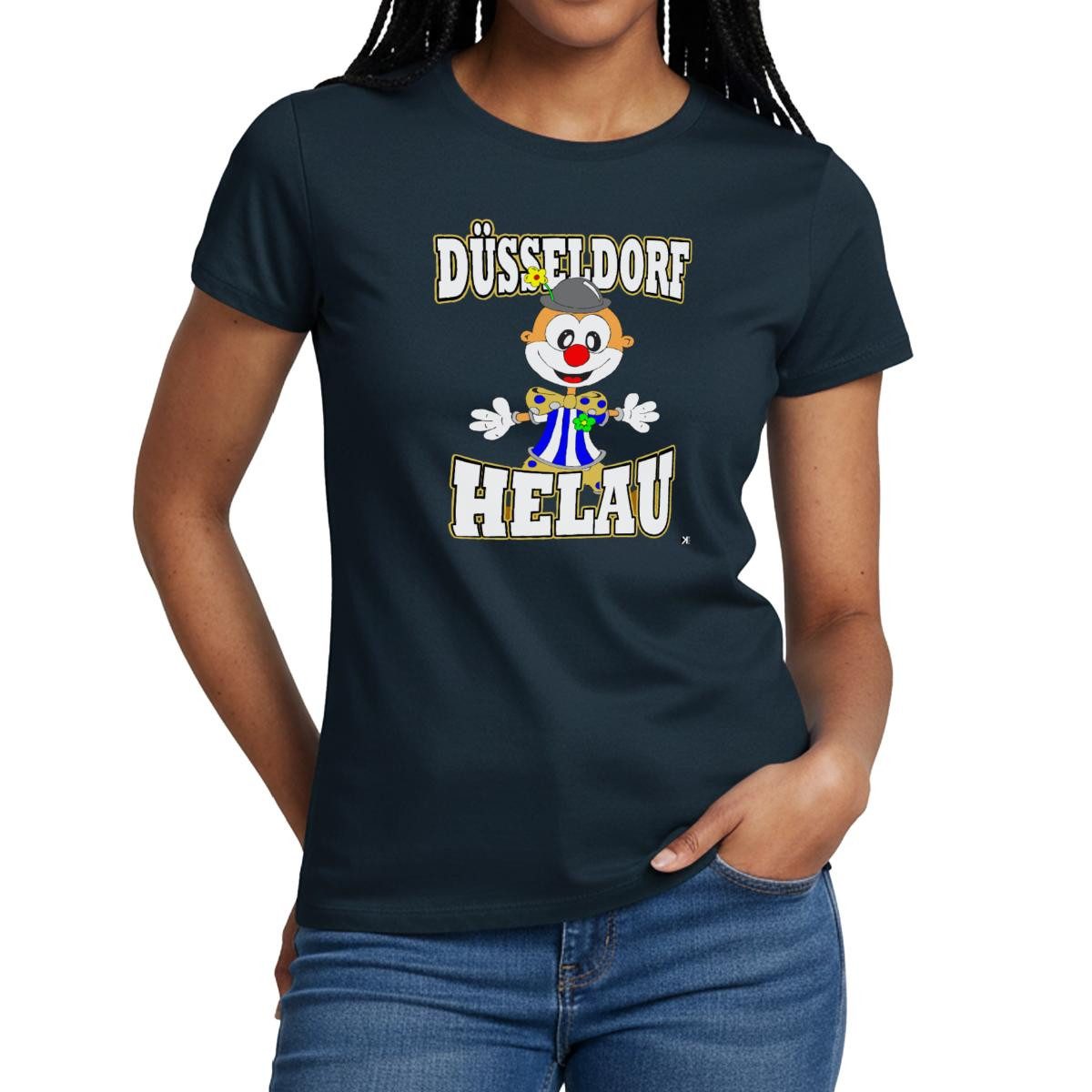 Spreadshirt T-Shirt Düsseldorf Helau Karneval Frauen T-Shirt (1-tlg)