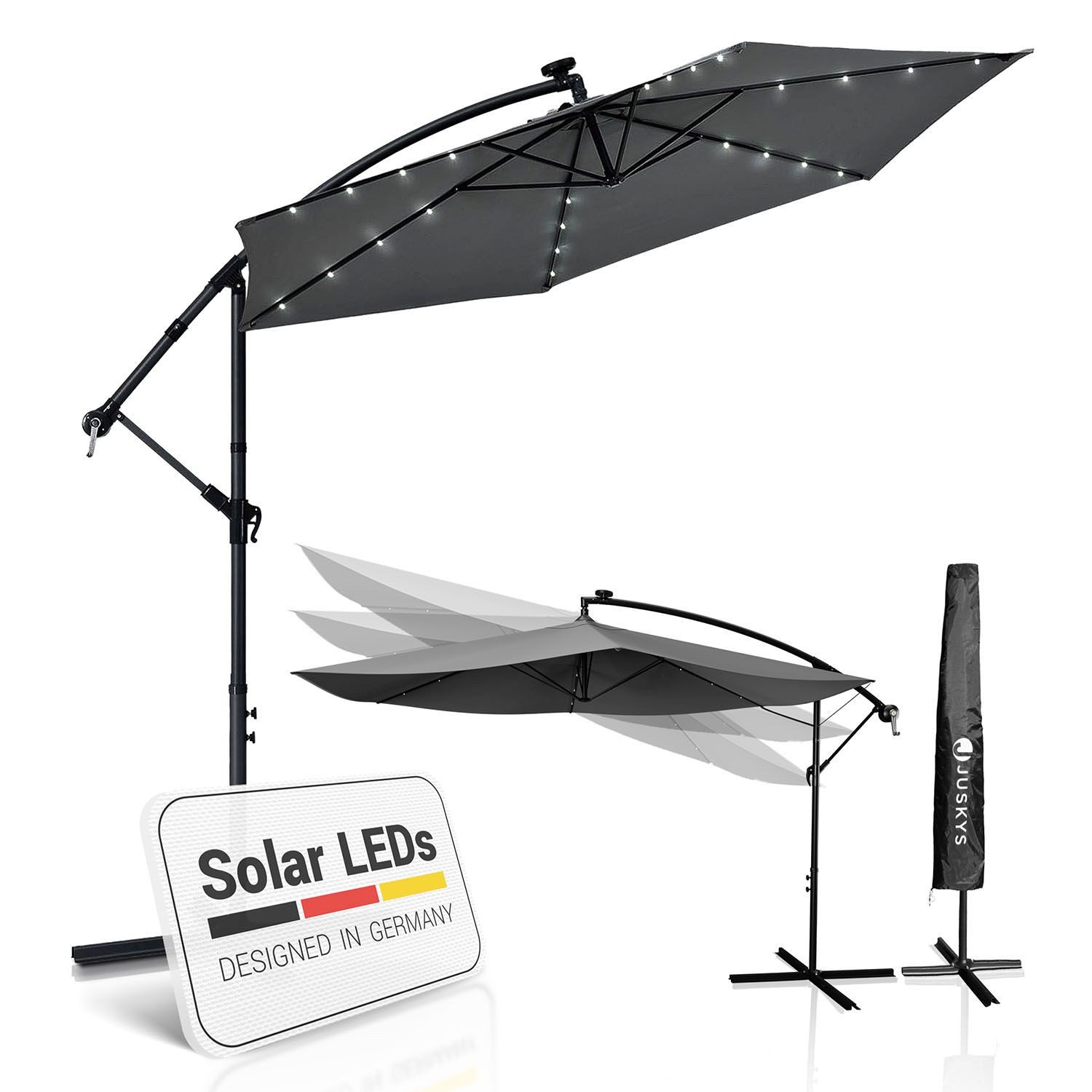 Juskys Ampelschirm Brazil, Sonnenschirm 285 cm günstig online kaufen