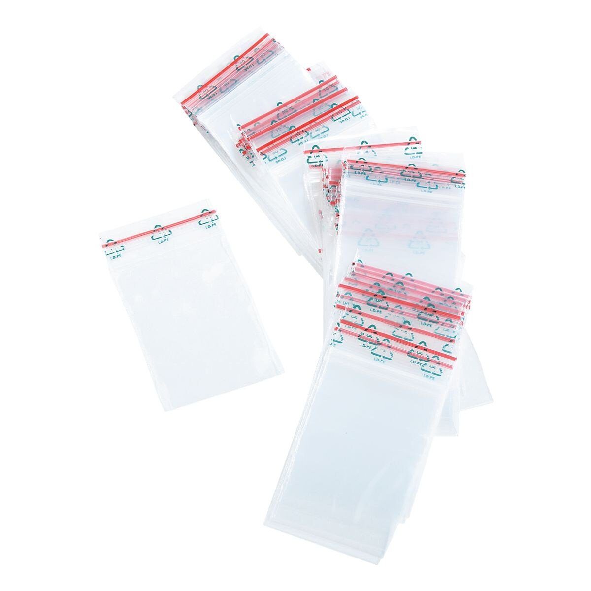 Folienbeutel, mit Druckverschluss, lebensmittelecht