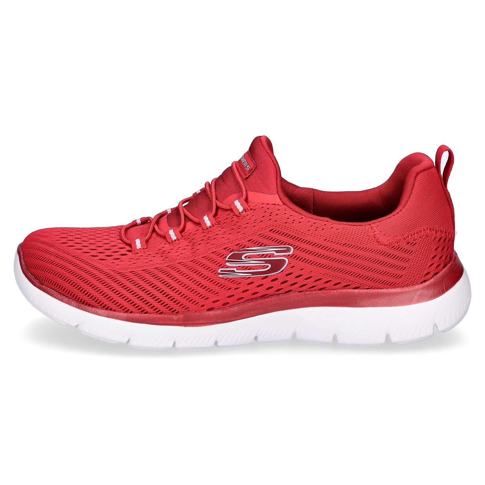 rot Sneaker red Skechers Sneaker Damen Slip-on Skechers Summits