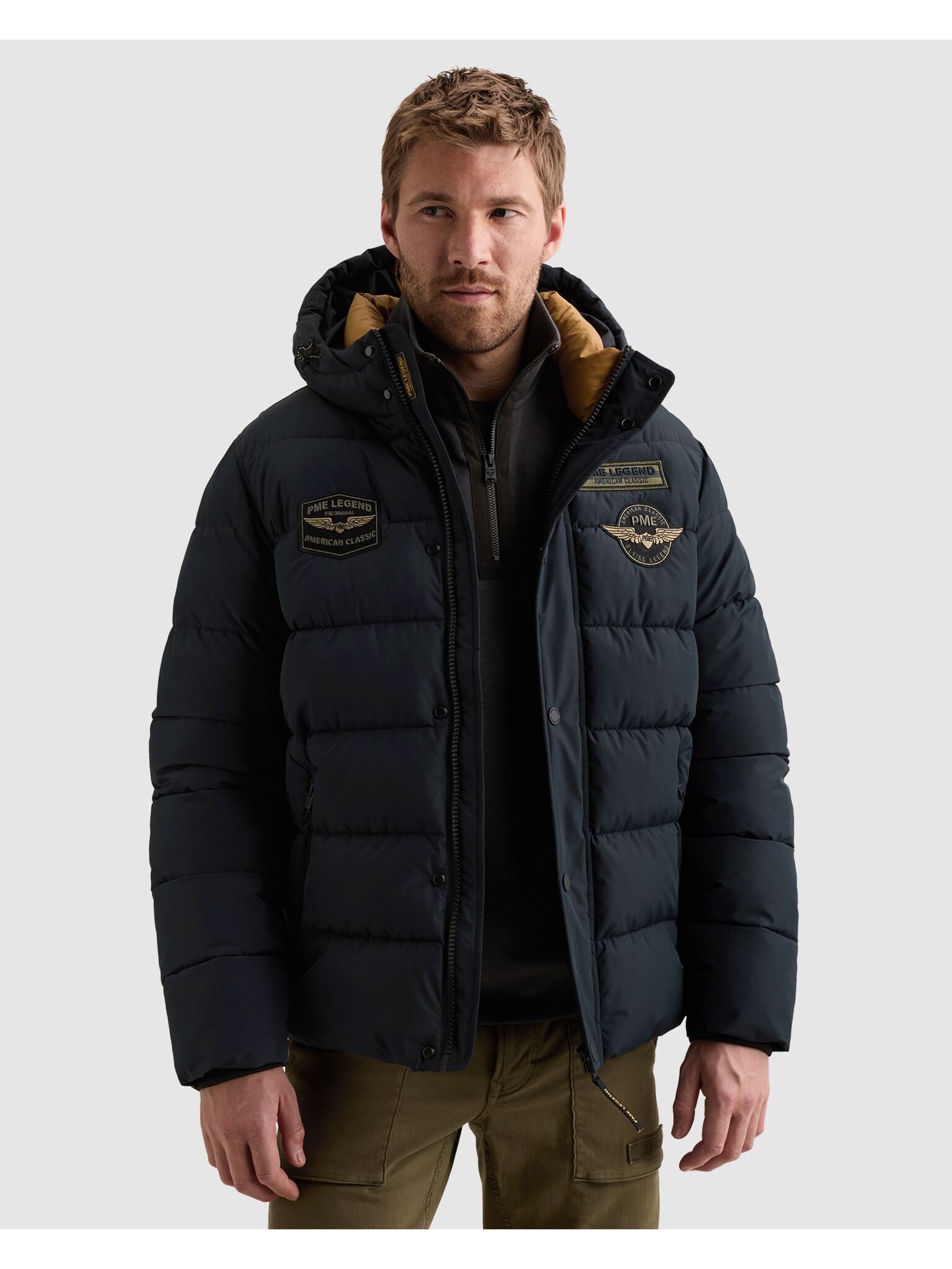 PME LEGEND Steppjacke Ärmelabschluss mit Windstopperbündchen