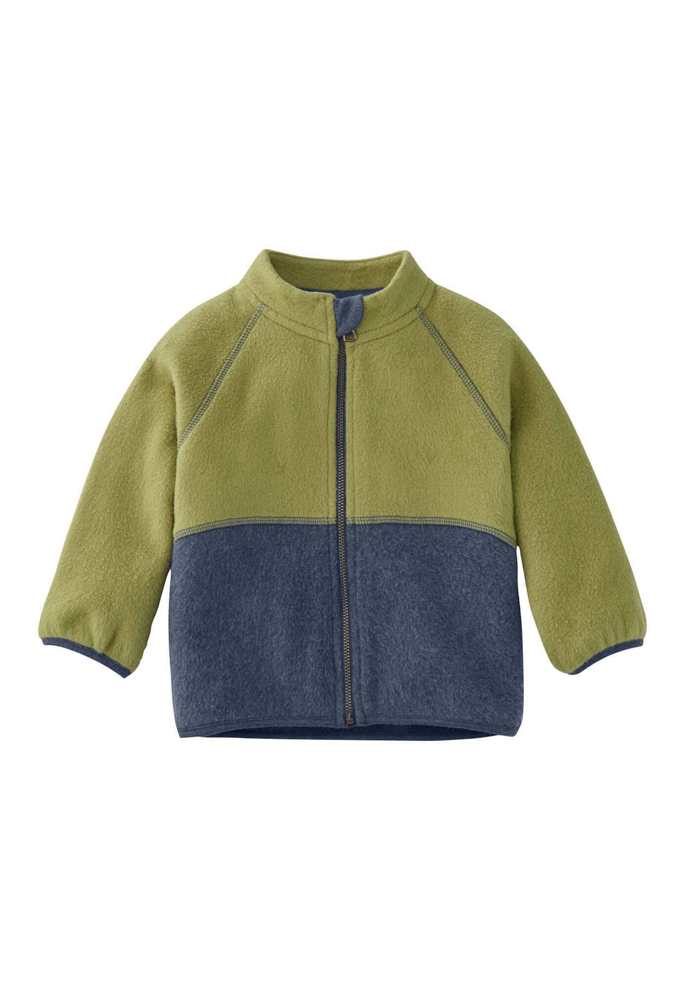 Hessnatur Fleecejacke aus reiner Bio-Baumwolle (1-St)