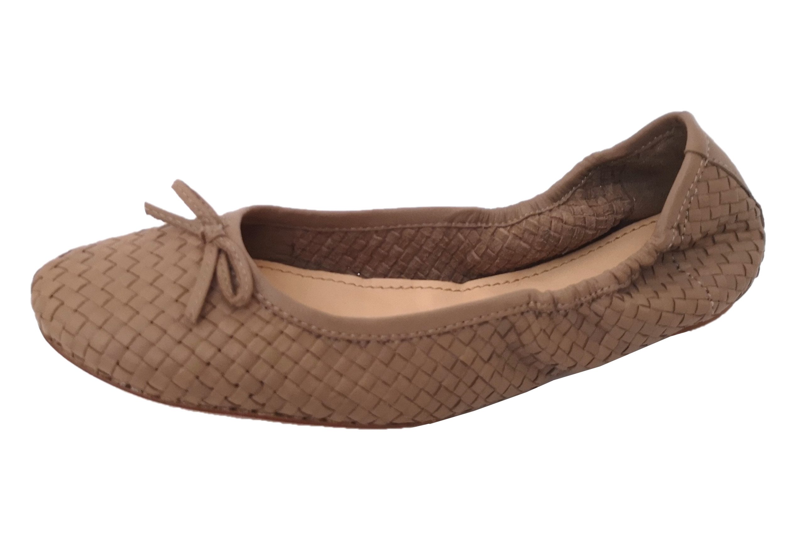 Allan K Allan K CAPRI Flecht-Leder-Schuhe Geschlossene Ballerinas Schlappen