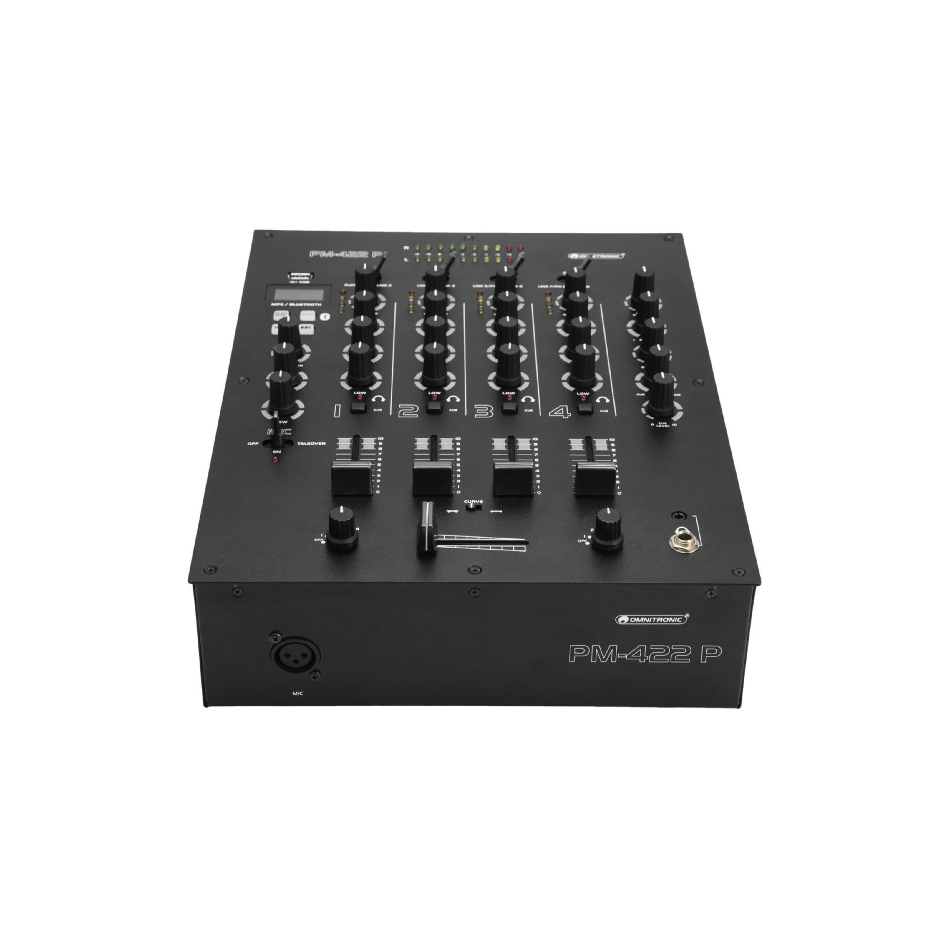 Omnitronic Mischpult, (PM-422P, DJ-Mixer, DJ-Clubmixer), PM-422P - DJ Mixer