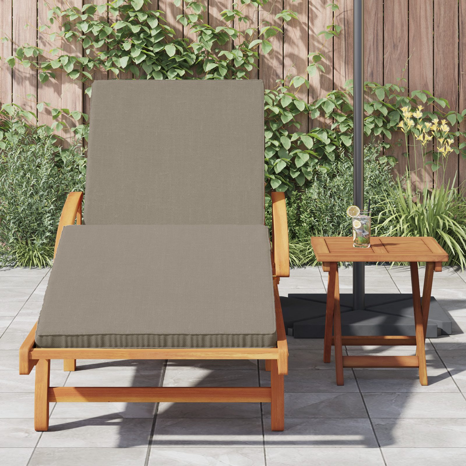 vidaXL Gartenliege Klappbare Sonnenliege mit Rädern günstig online kaufen