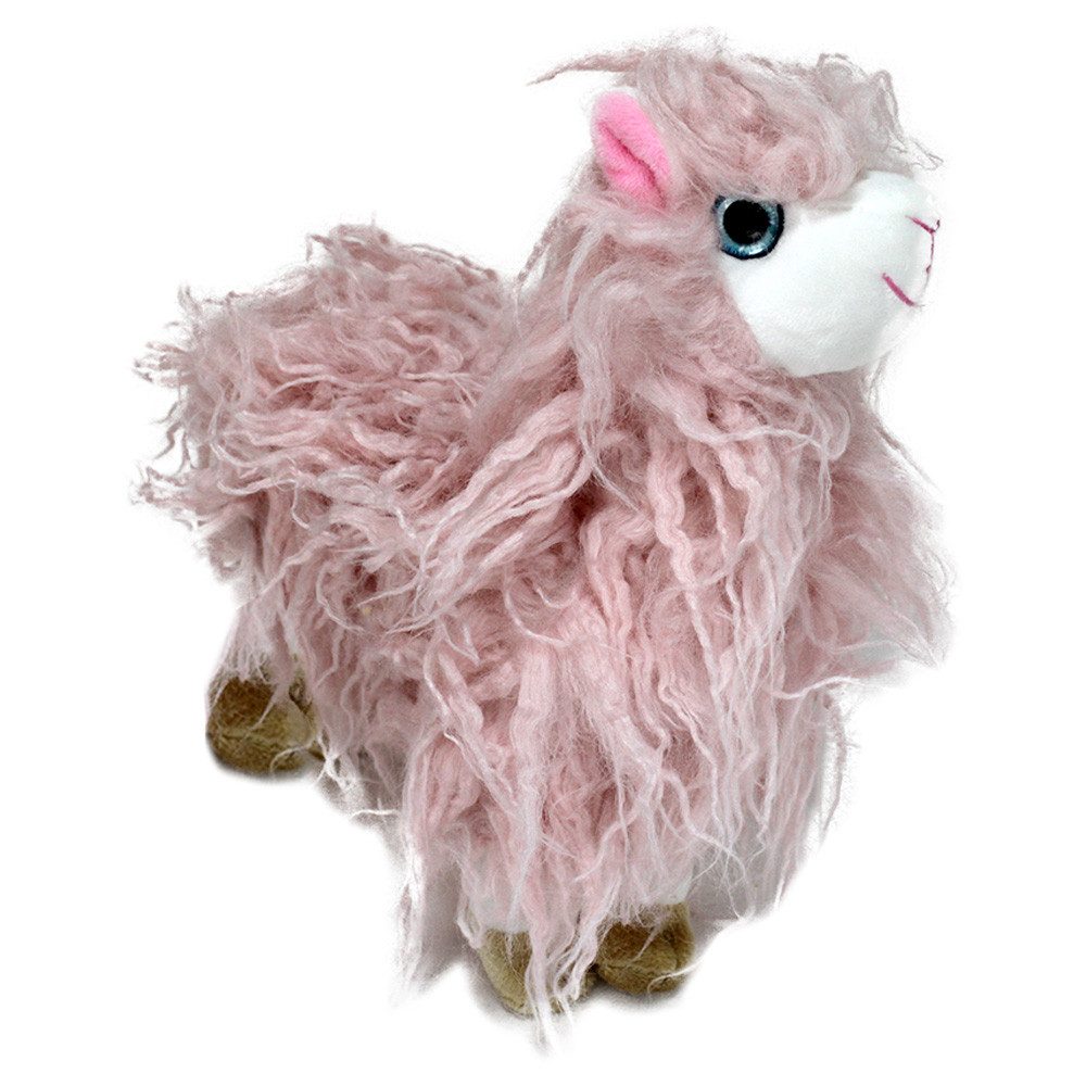 BEMIRO Tierkuscheltier Plüschtier Suri Lama - 26 cm - rosa