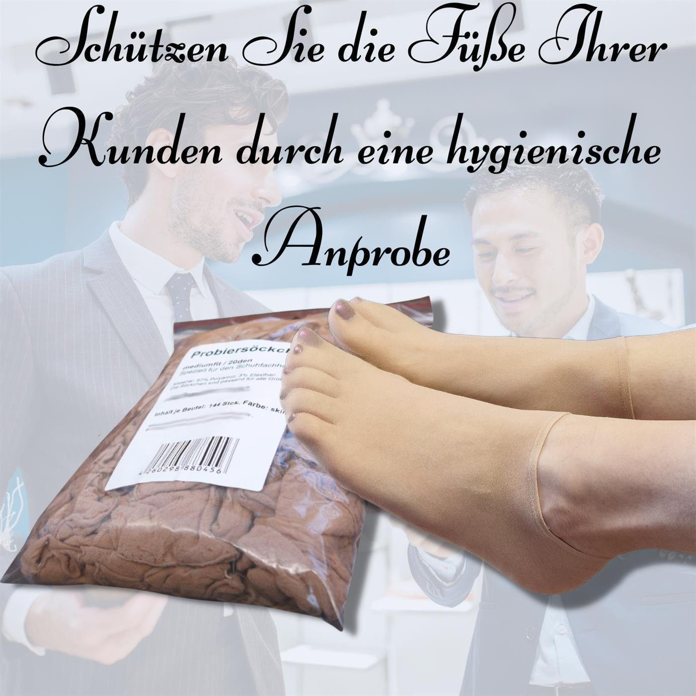 bentini Feinsöckchen Probiersocken im Nachfüllbeutel, natur günstig online kaufen