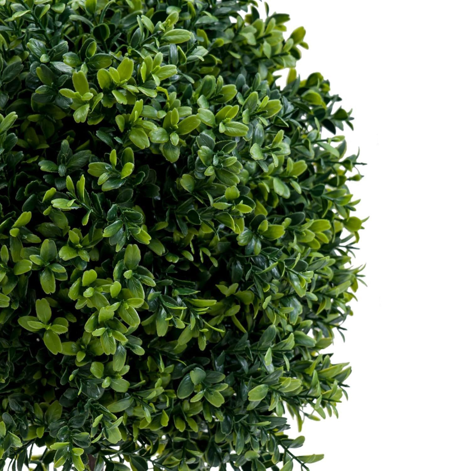 GarveeMore Kübelpflanzen Künstliche Topiary Boxwood Kugelbäume 20 Zoll, für Vorderste Veranda