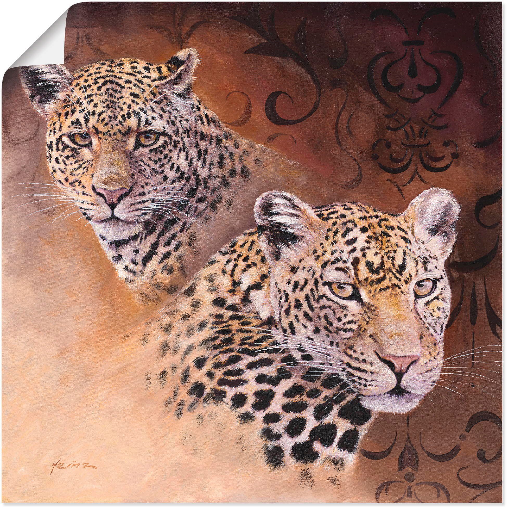 Artland Wandbild Leoparden, Wildtiere (1 St), als Alubild, Leinwandbild, Wandaufkleber oder Poster in versch. Größen