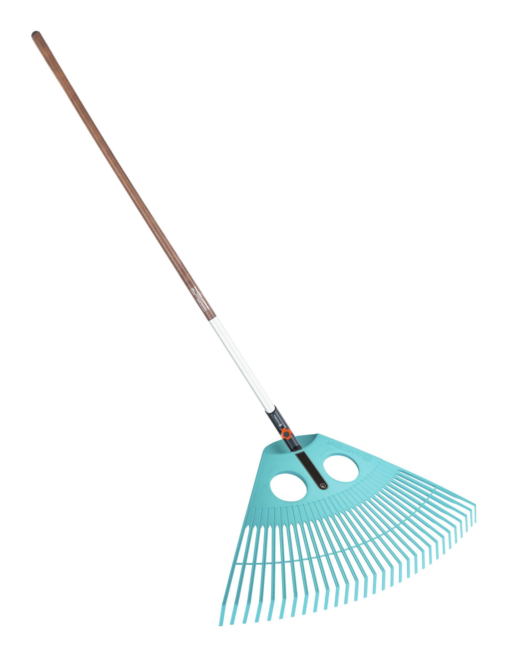 GARDENA Laubbesen, Fächerbesen XXL + Stiel Aktion-Displaycombisystem