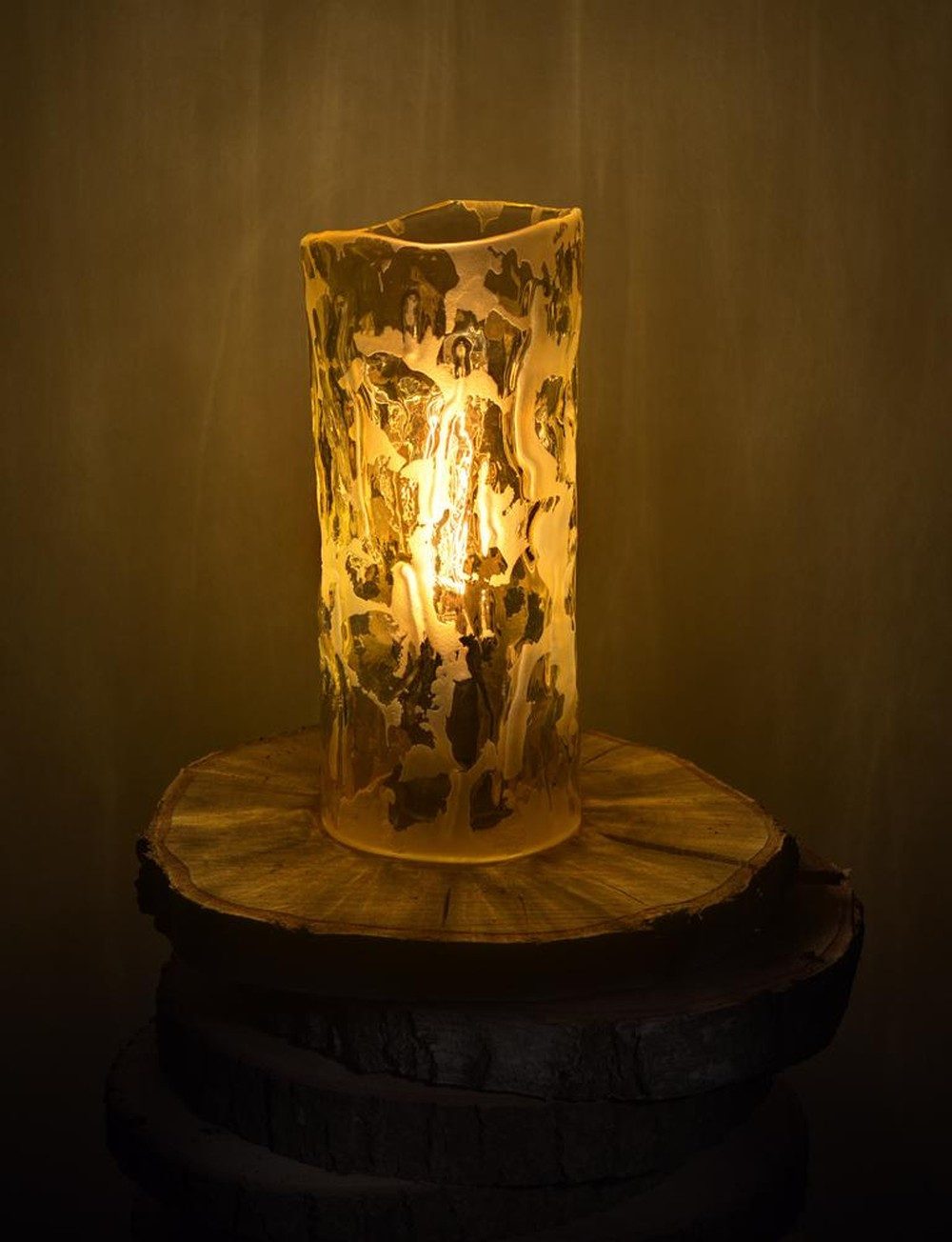 JVmoebel Schreibtischlampe Kristall Tischleuchte im Bohemian Stil, Ersatzlampe, Warmweiß, Made in Europa