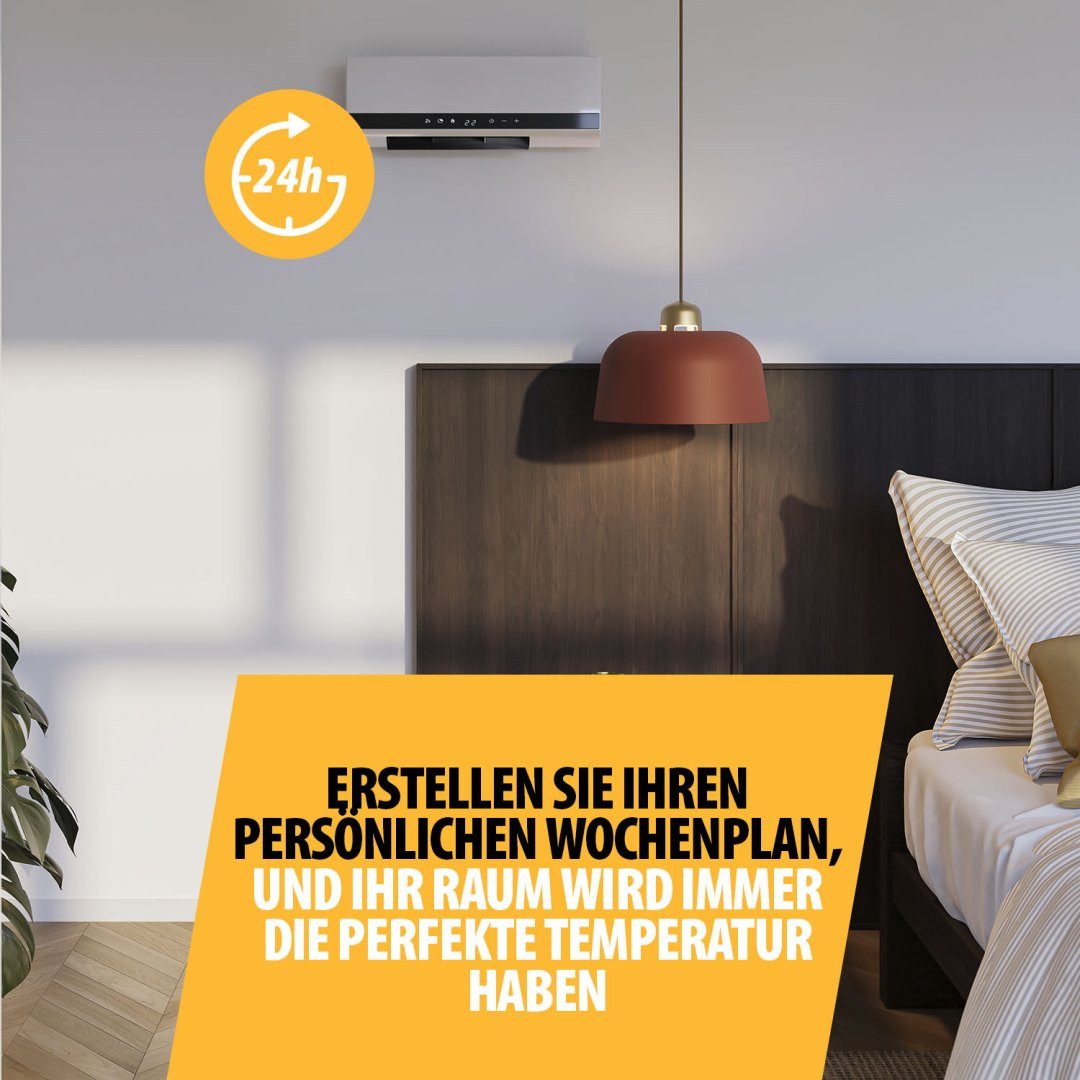 Tristar Keramikheizlüfter Tristar KA-5216 Keramik-Heizgerät – Oszillierend – Wandmontierbar, 2000 Watt - PTC - Wandmontage möglich - Oszillierend