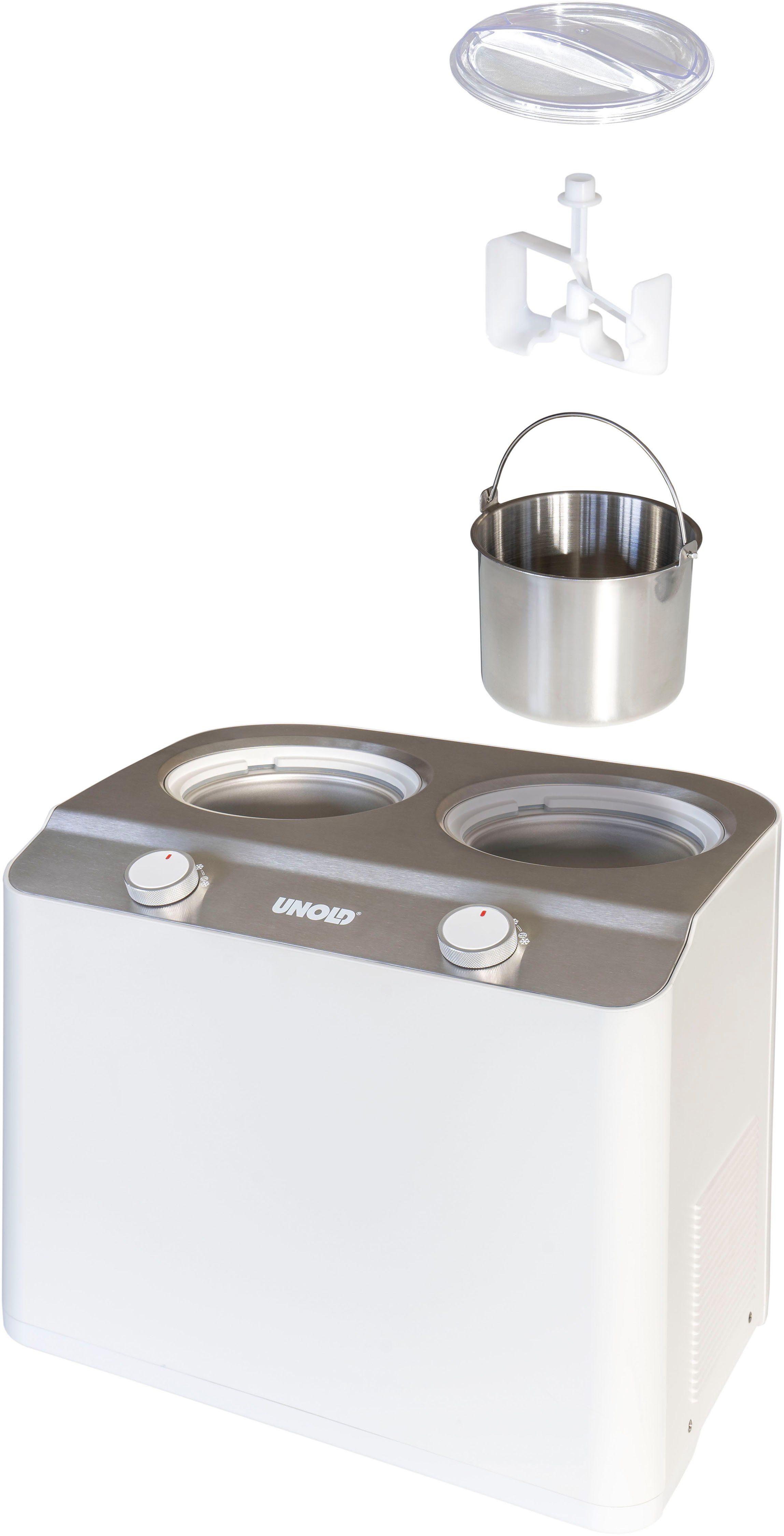 Unold Eismaschine Doppio bianco 48830, 2,4 l, 250 W