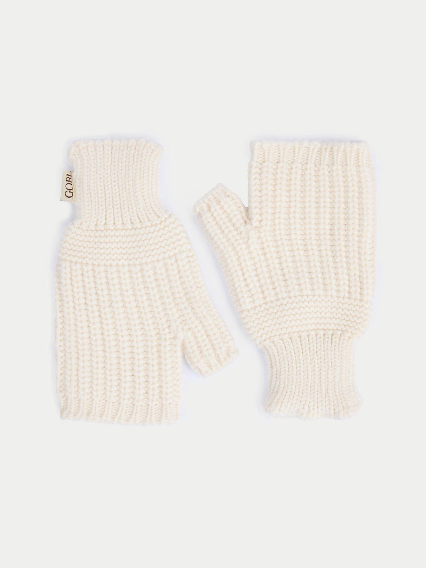 GOBI Cashmere Strickhandschuhe Rippstrick-Kaschmirhandschuhe