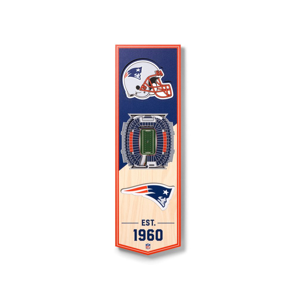 New England Patriots Wanddekoobjekt New England Patriots 3D Stadium Banner