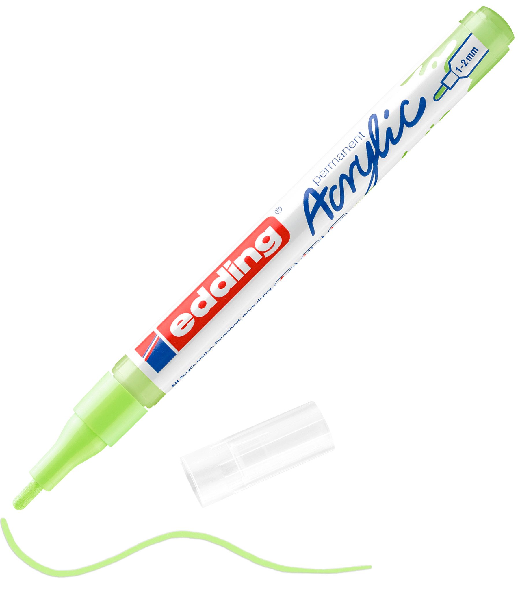 edding Marker 5300, 1 mm - 2 mm Strichstärke, Wasserfest, geruchsarm, lichtecht