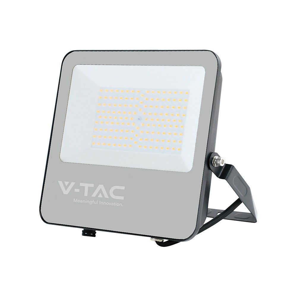 V-TAC LED Flutlichtstrahler, LED-Leuchtmittel fest verbaut, Neutralweiß, LED Außenstrahler Flutlicht verstellbar IP65 Außenbereich L 25,35 cm