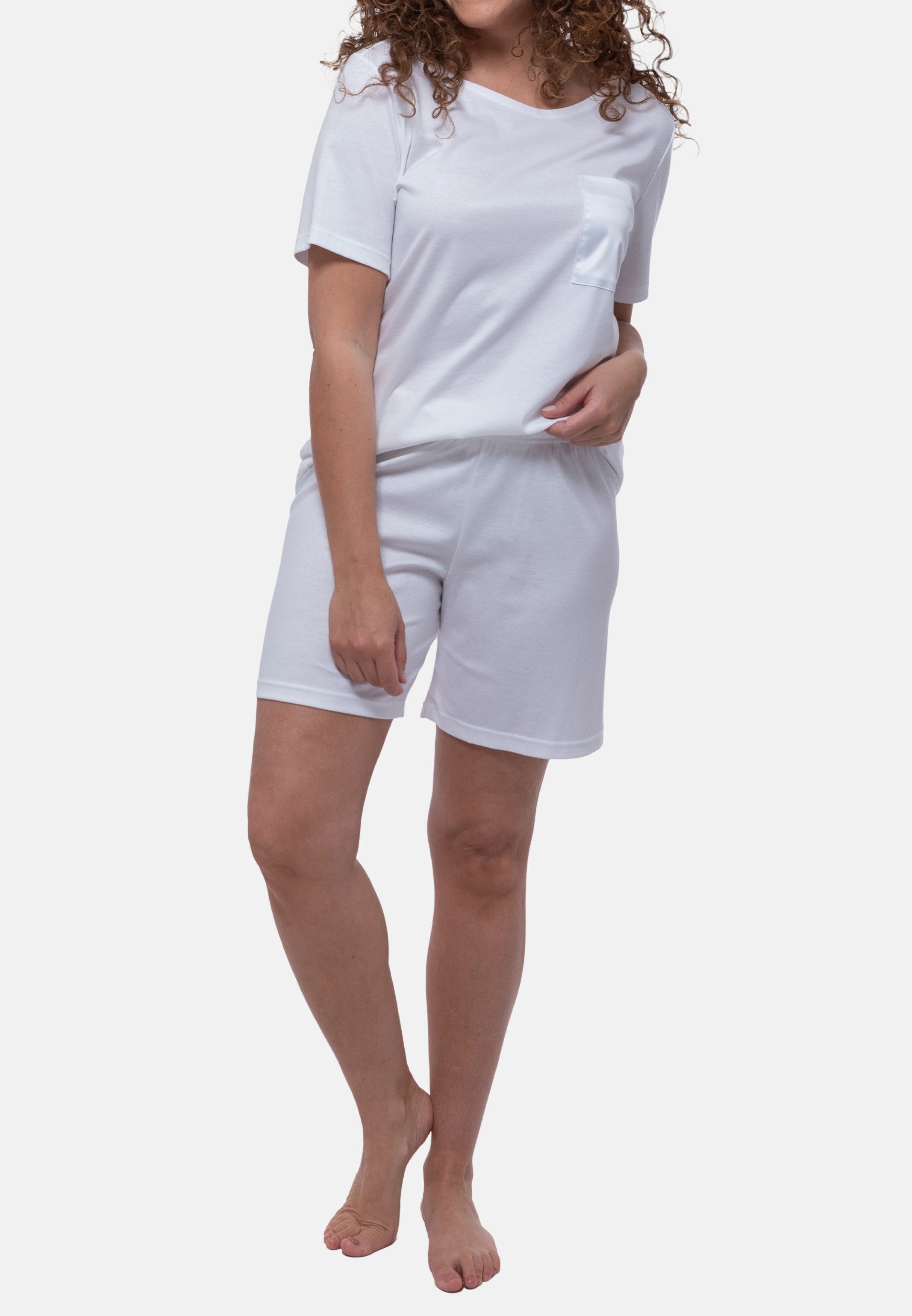 Mey Pyjama Malea (Set, 2 tlg) Schlafanzug - Baumwolle - Atmungsaktiv - Kurze Hose mit Komfortbund