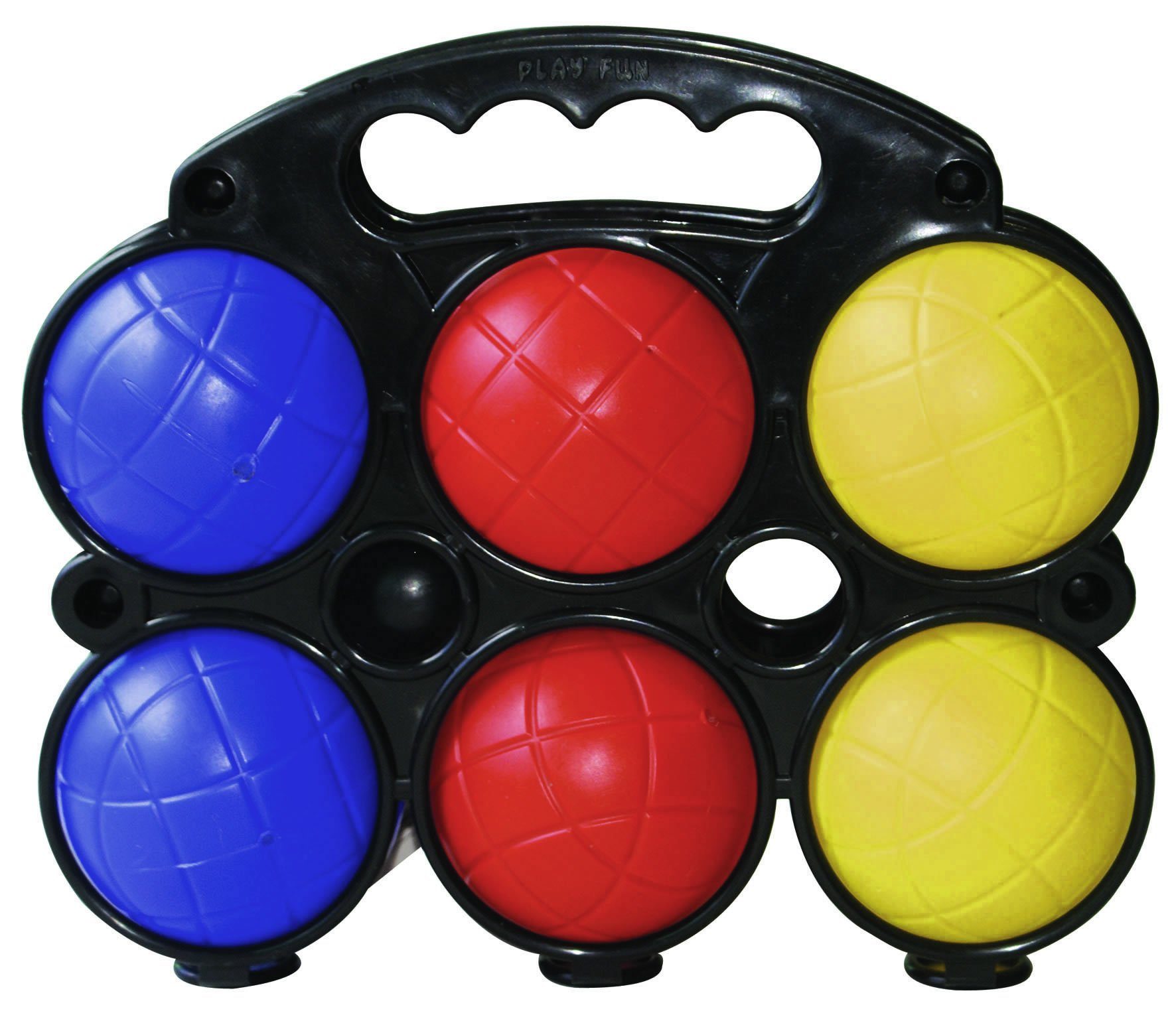 Petanque Set Kunststoff Boule-Spiel Boccia 8 Kugeln 4 Farben Tasche Strandspiel 