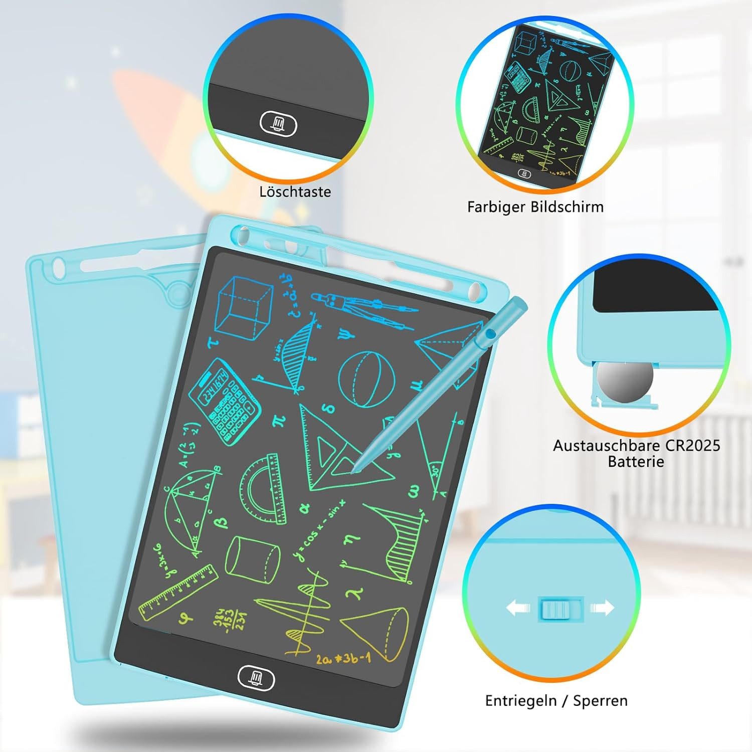Comfy Mate Zaubertafel 1 Stück 8,5 Zoll LCD Schreibtafel Kinder Maltafel Dr günstig online kaufen