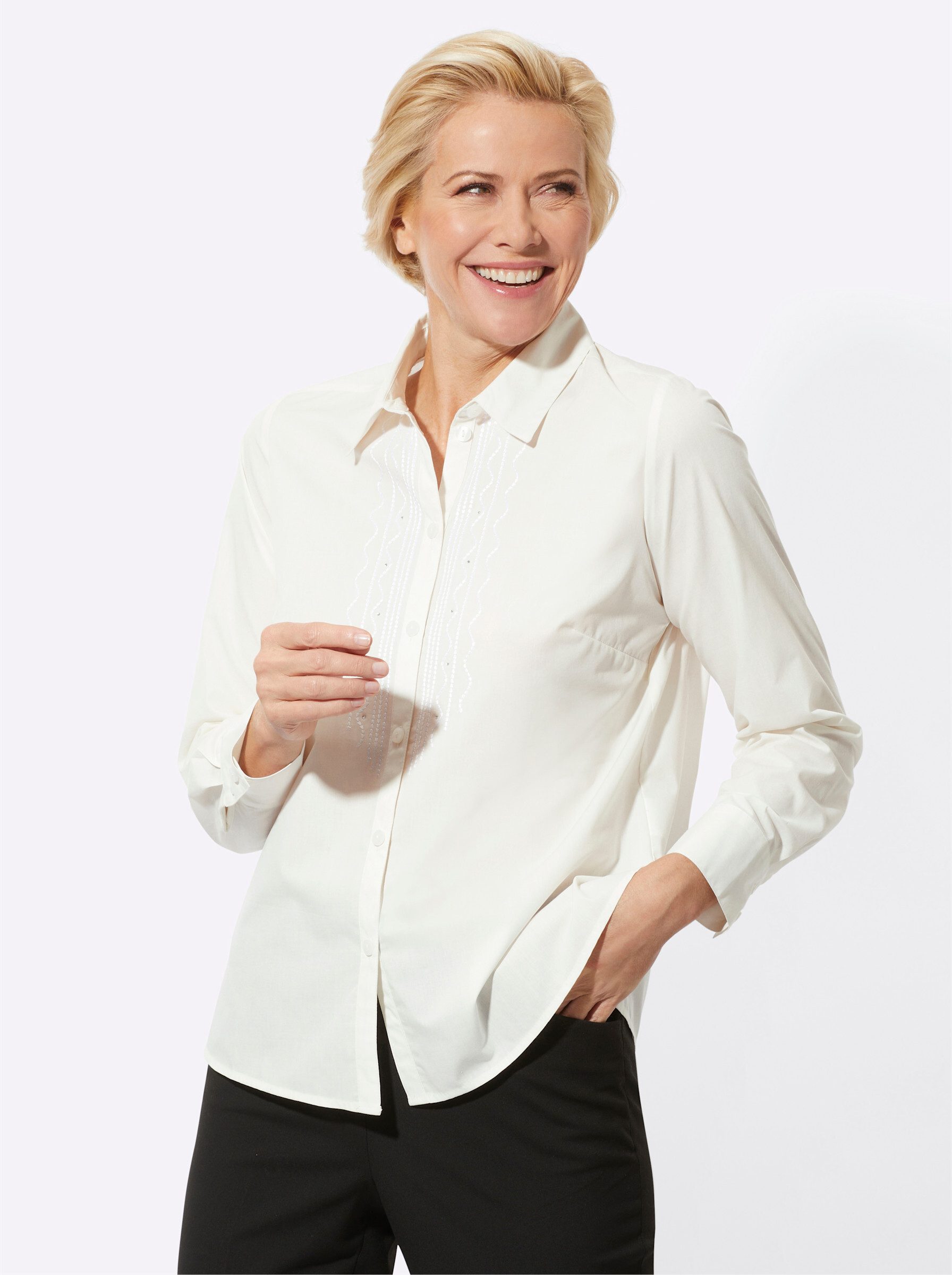 Witt Klassische Bluse Langarm-Bluse Langarm günstig online kaufen