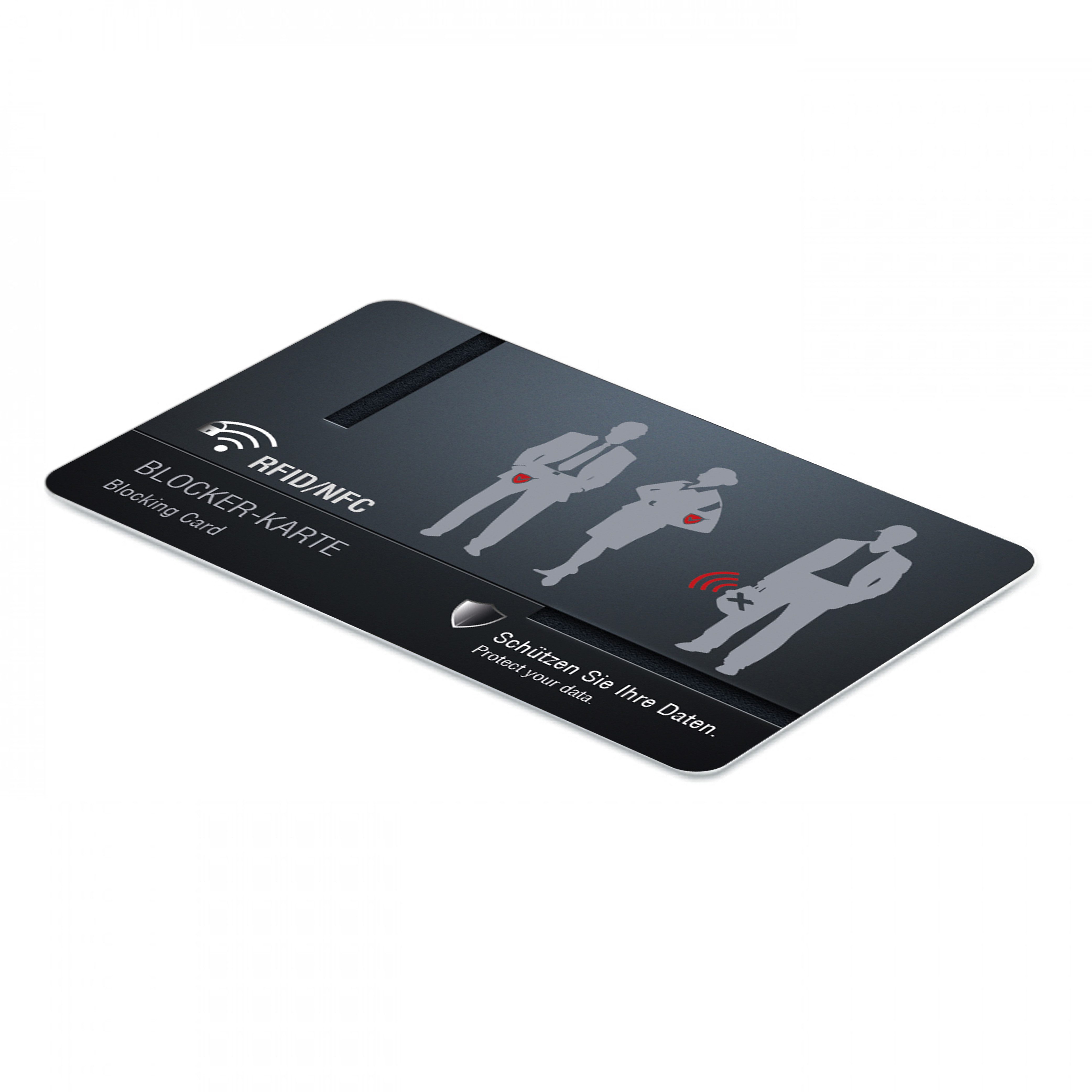 Leicke Geldbörse RFID-/NFC-Blocker Card - schützt vor Datendiebstahl (1-tlg günstig online kaufen